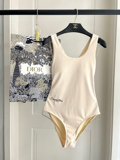 Dior Women's One-Piece Swimsuit - Comfortable, Quick-Drying, and Flattering