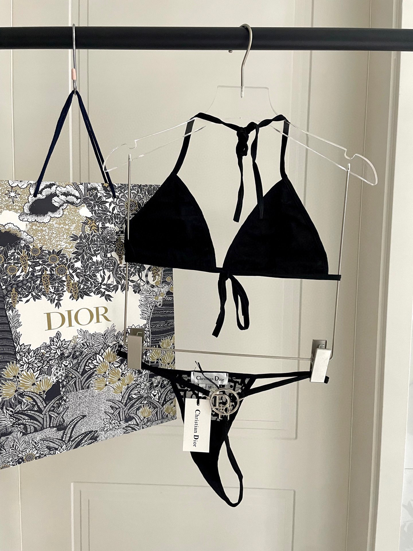 Dior Two-Piece Bikini Set - Halter Top & Thong - Summer Beach Ready 5 i1750166324515 5385 0 3