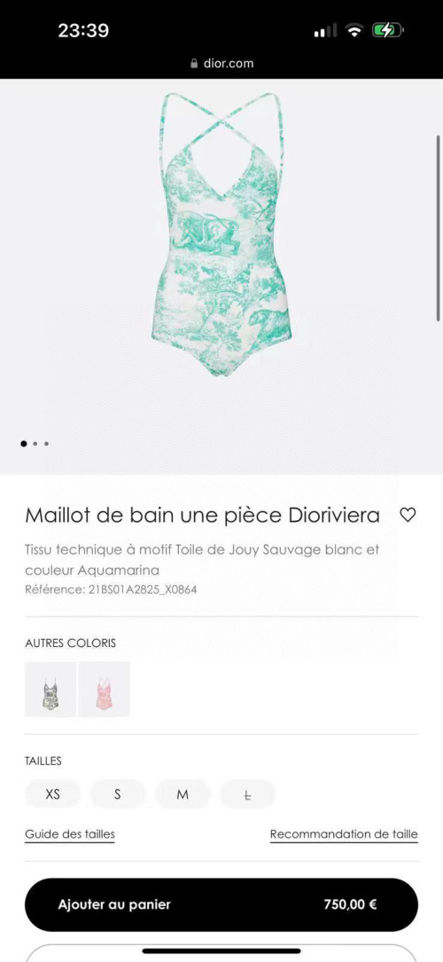 Dioriviera One-Piece Swimsuit - Aquamarina Toile de Jouy Sauvage Print 1 Dioriviera One-Piece Swimsuit - Aquamarina Toile de Jouy Sauvage Print