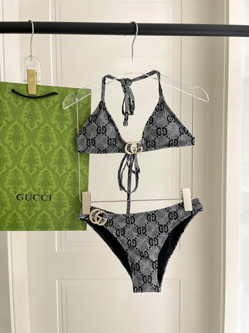 Gucci Monogram Print Bikini Set - Stylish Swimwear for Women 1 Gucci Monogram Print Bikini Set - Stylish Swimwear for Women