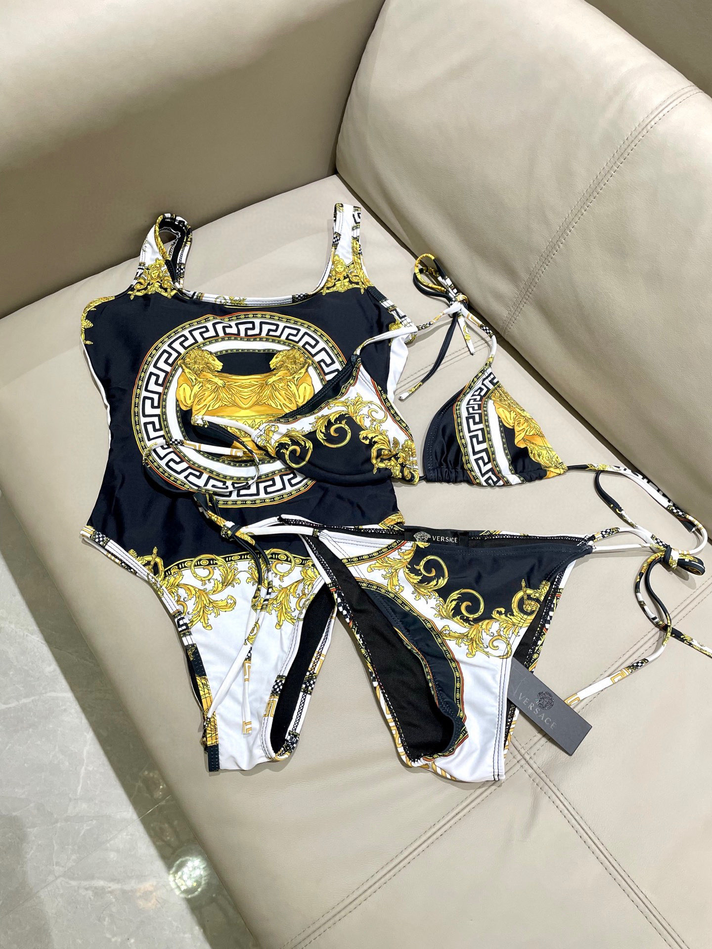 Versace Women's One-Piece Swimsuit: Flattering, Quick-Dry, and Comfortable 11 i1751181717150 335 0 9