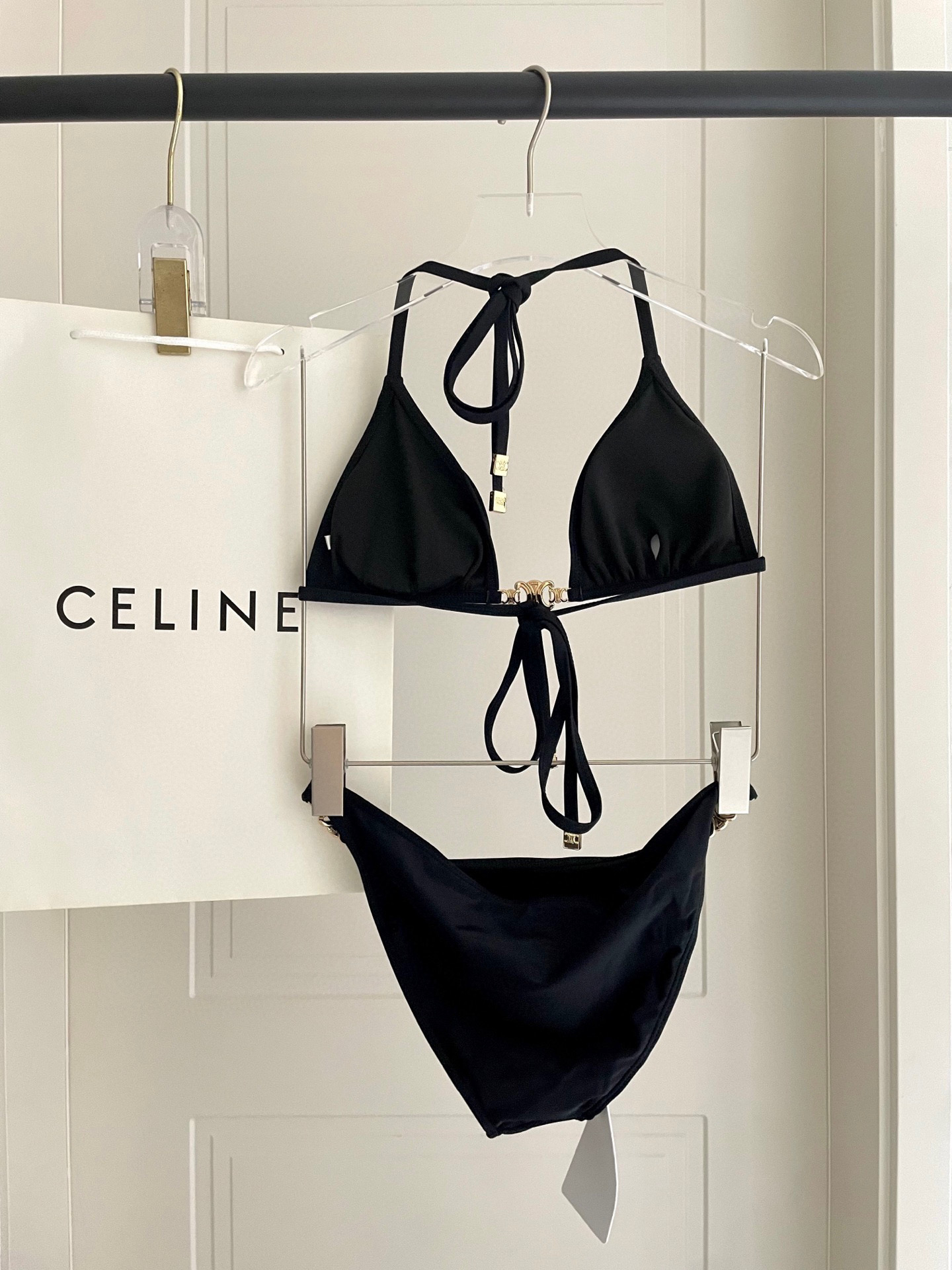  Celine专柜新款气质款 老花系列比基尼 气质高雅 😍🥰适合多种场景的游泳衣🏊‍♀️海边 游泳池 温
