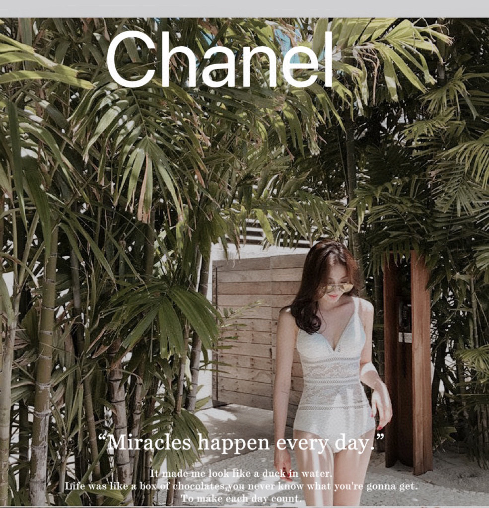  Chanel最新款镂空网纱连体泳衣 旅游拍照打卡必备单品 超级出片 🉑️搭配裤裙纱裙 超美 数量有限 