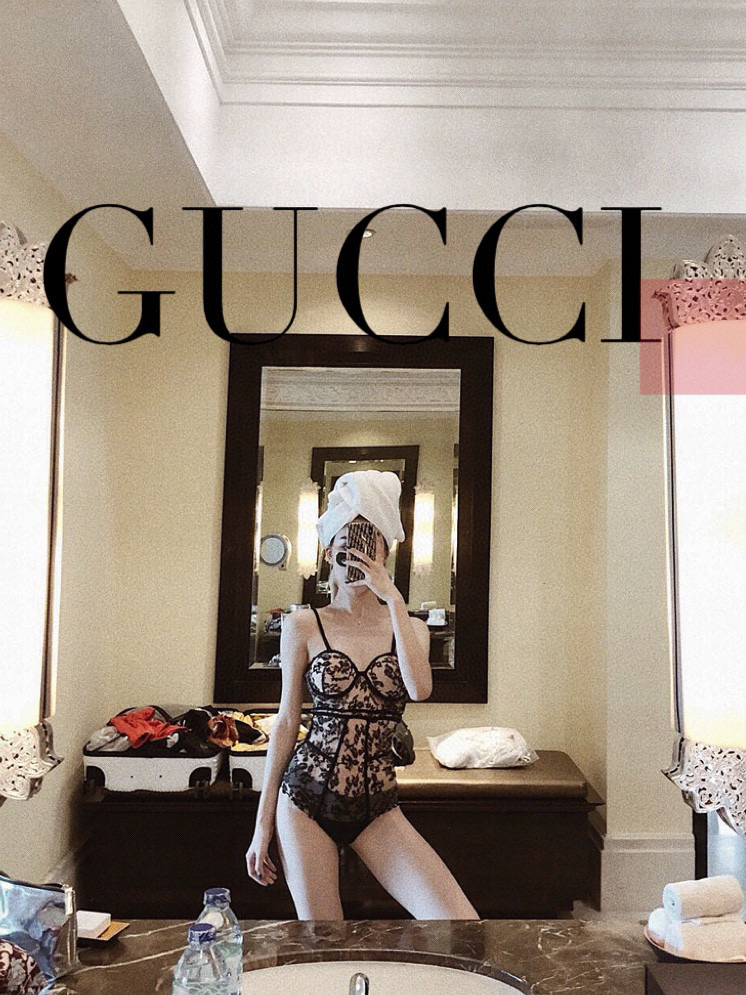  Gucci蕾丝性感泳衣 🥰😍👙❤️😍🥰适合多种场景的游泳衣🏊‍♀️海边 游泳池 温泉 水上乐园 漂流都