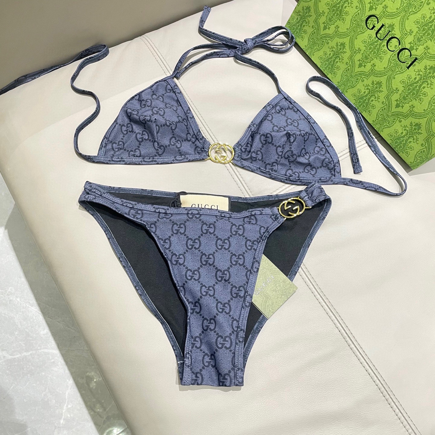  Gucci新款比基尼 适合多种场景的游泳衣🏊‍♀️海边 游泳池 温泉 水上乐园 漂流都可以😌内搭也完全