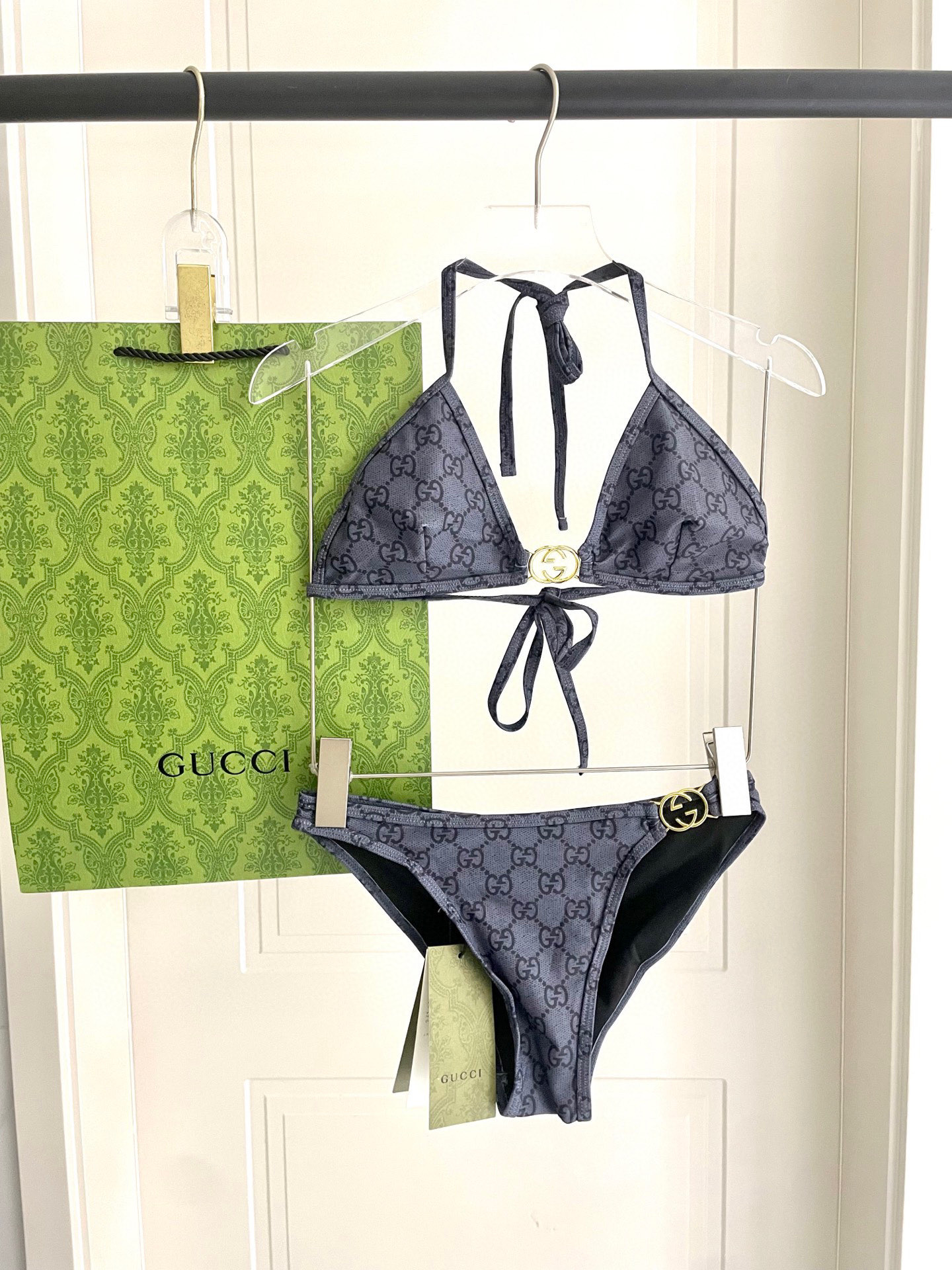  Gucci新款比基尼 适合多种场景的游泳衣🏊‍♀️海边 游泳池 温泉 水上乐园 漂流都可以😌内搭也完全