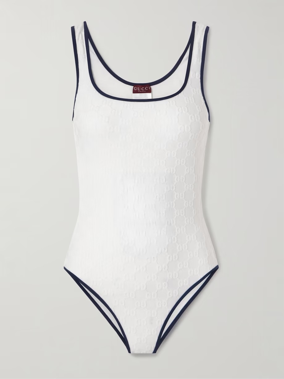  Gucci新款提花连体体式泳衣👙❤️😍🥰适合多种场景的游泳衣🏊‍♀️海边 游泳池 温泉 水上乐园 漂流