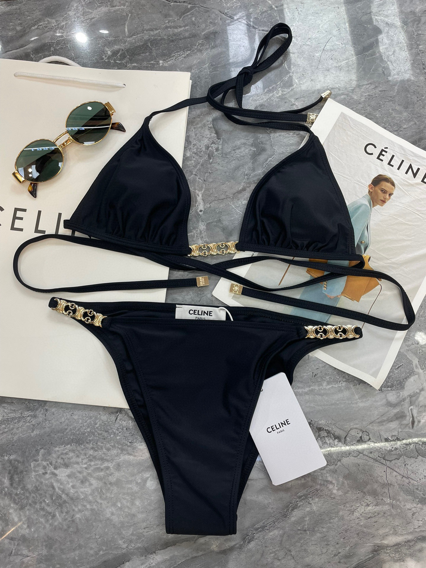  Celien新款分体对版五金😍🥰适合多种场景的游泳衣🏊‍♀️海边 游泳池 温泉 水上乐园 漂流都可以😌