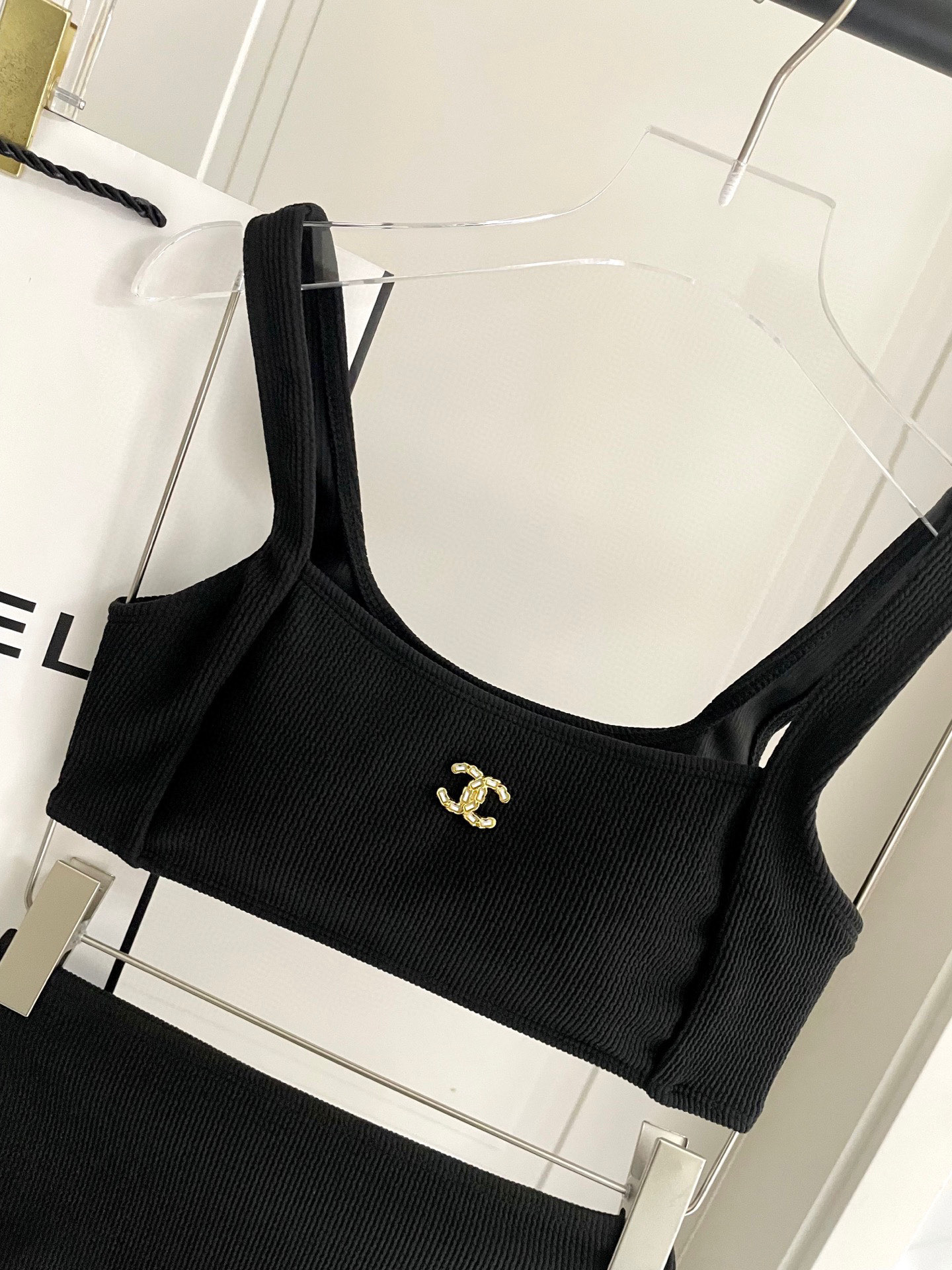  Chanel专柜新款分体泳衣😍🥰适合多种场景的游泳衣🏊‍♀️海边 游泳池 温泉 水上乐园 漂流都可以😌