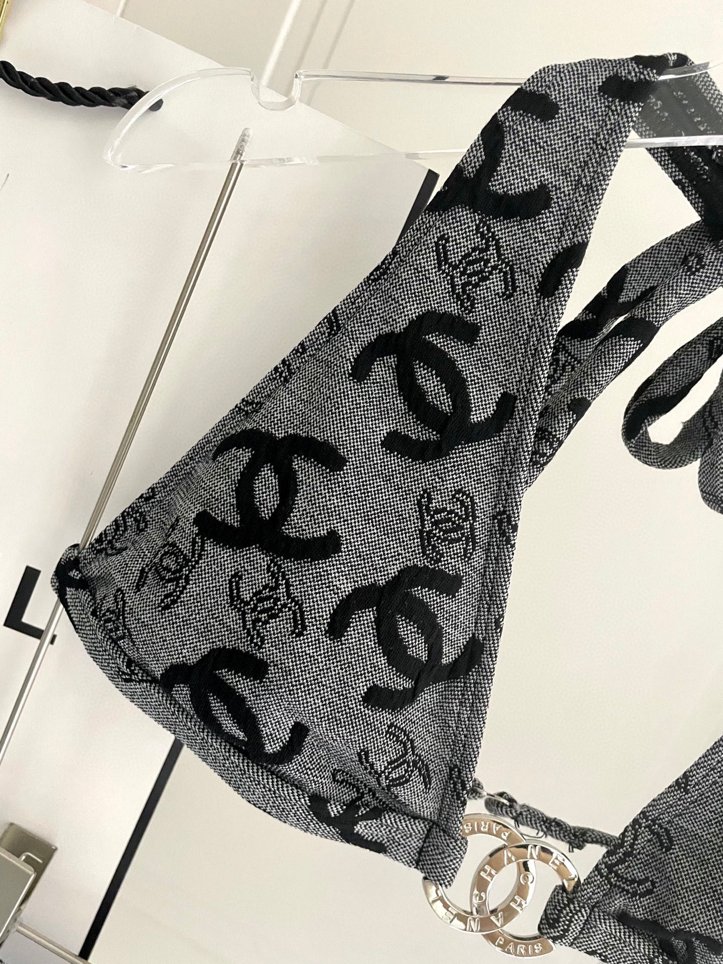  Chanel新款提花分体式泳衣👙❤️😍🥰适合多种场景的游泳衣🏊‍♀️海边 游泳池 温泉 水上乐园 漂流