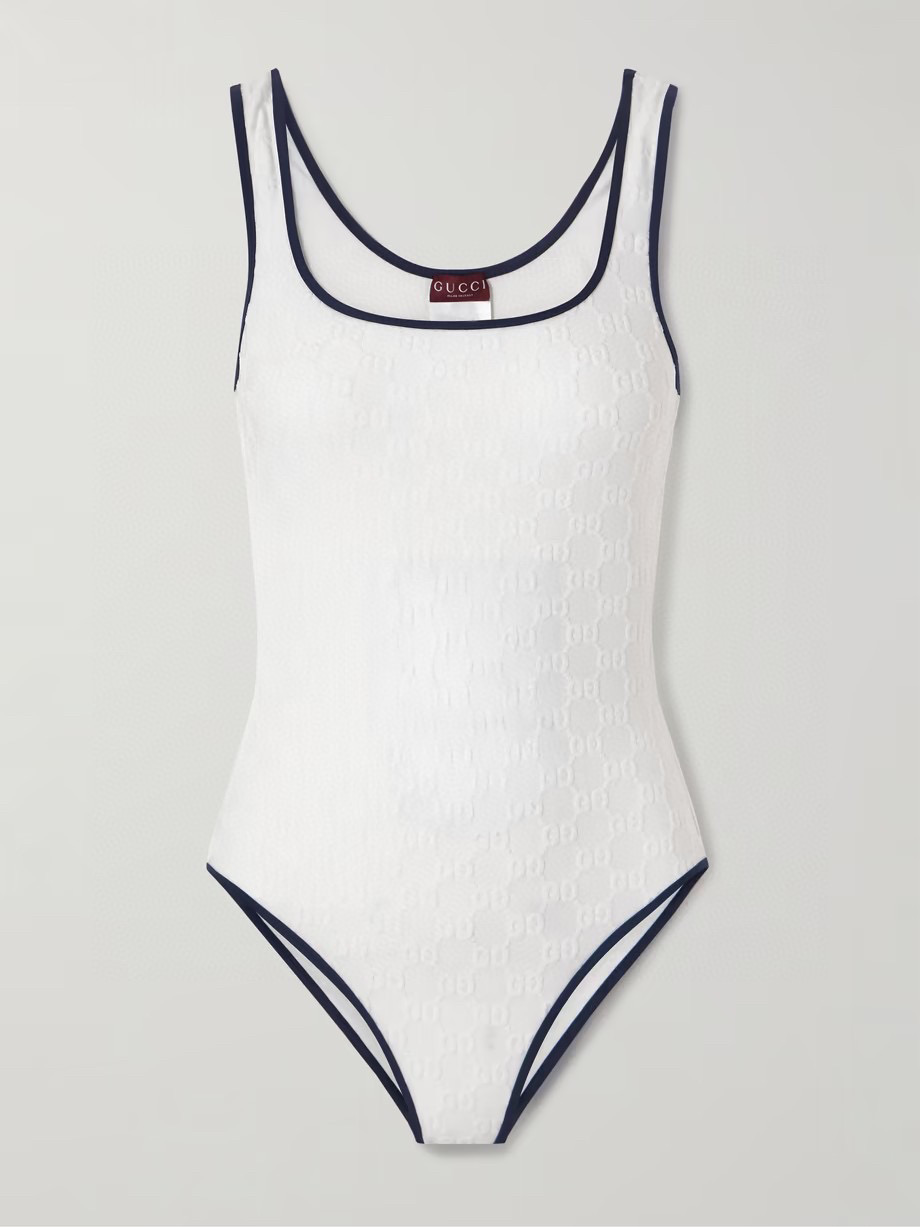  Gucci新款提花连体体式泳衣👙❤️😍🥰适合多种场景的游泳衣🏊‍♀️海边 游泳池 温泉 水上乐园 漂流