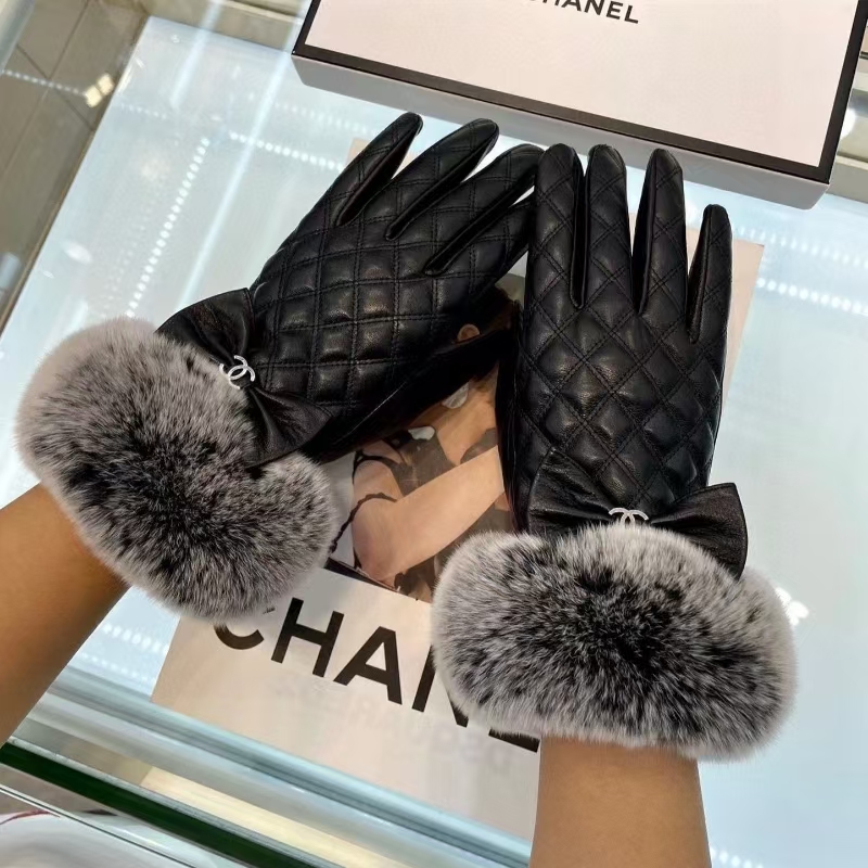  新款独家首发 Chanel香奈儿 女士新款高档羊皮手套🎉🎉女神首选 不可错过💁💁 一级绵羊皮 皮质细腻