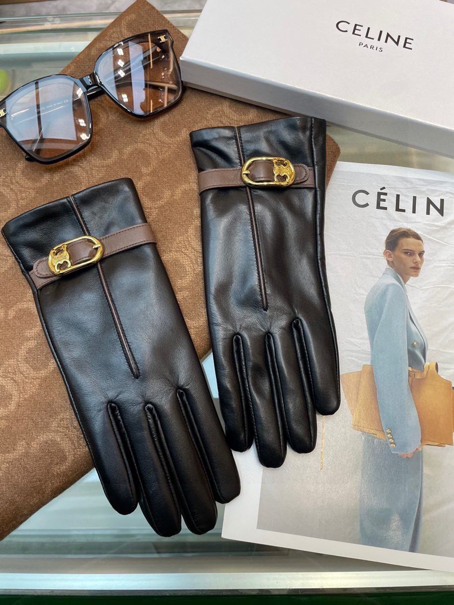  Celine瑟琳秋冬新款女士手套官网同步 👋🏻升级版进口羊皮 配色系列彰显成熟魅力 进口羊皮  皮质超
