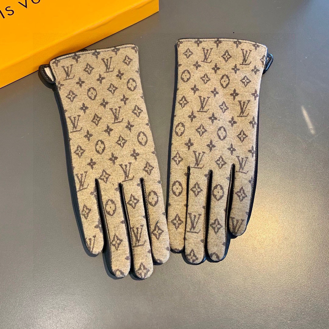 Lv， 【原单品质】官网同步女士新款高档提花布料搭配羊皮🎉🎉女神首选 不可错过💁💁👏👏羊绒内里保暖更佳 