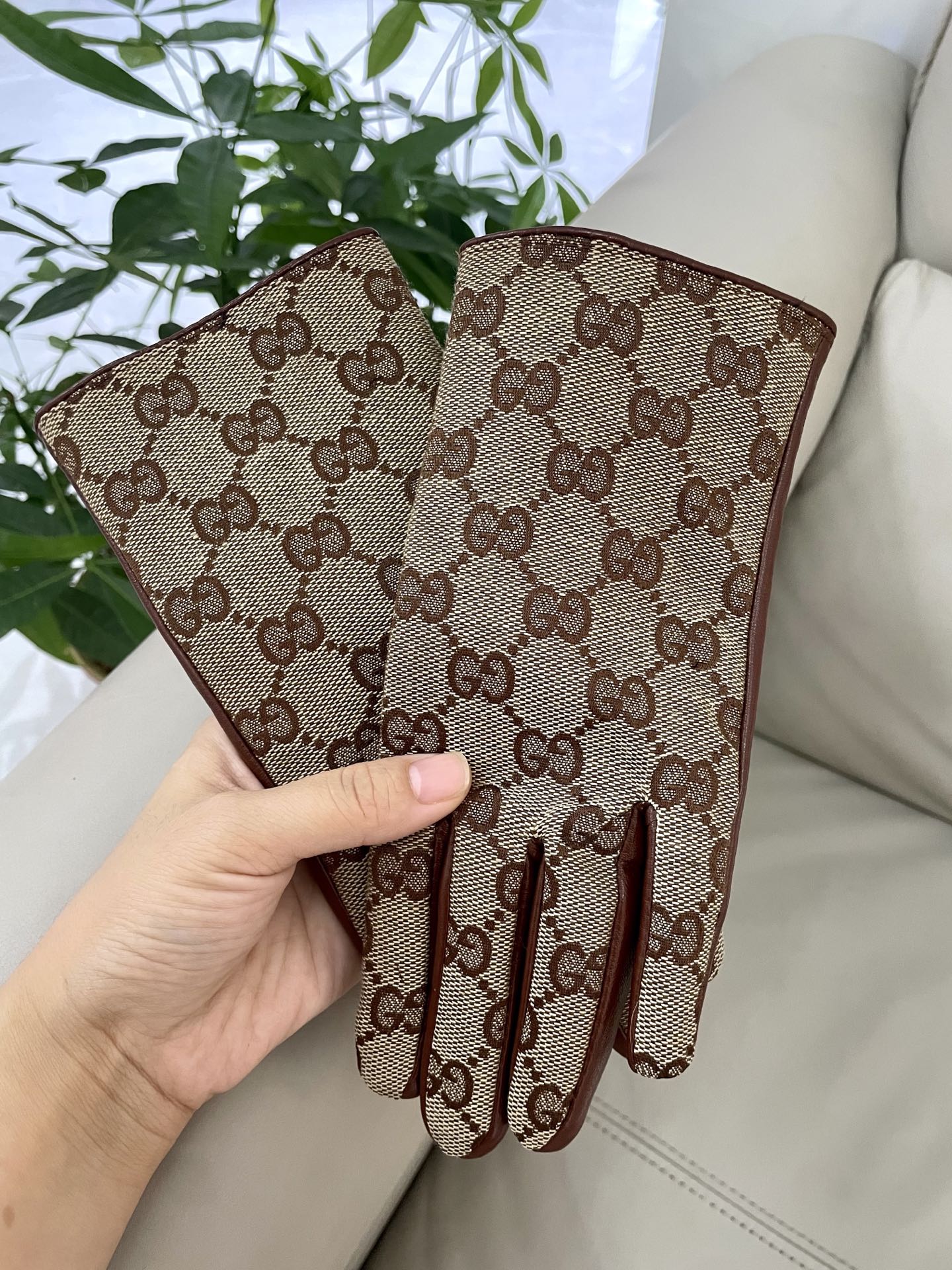 Gucci新款女士手套 一级羊皮 皮质超薄柔软舒适 特显手型👏👏 质感超群 码数 ：均码