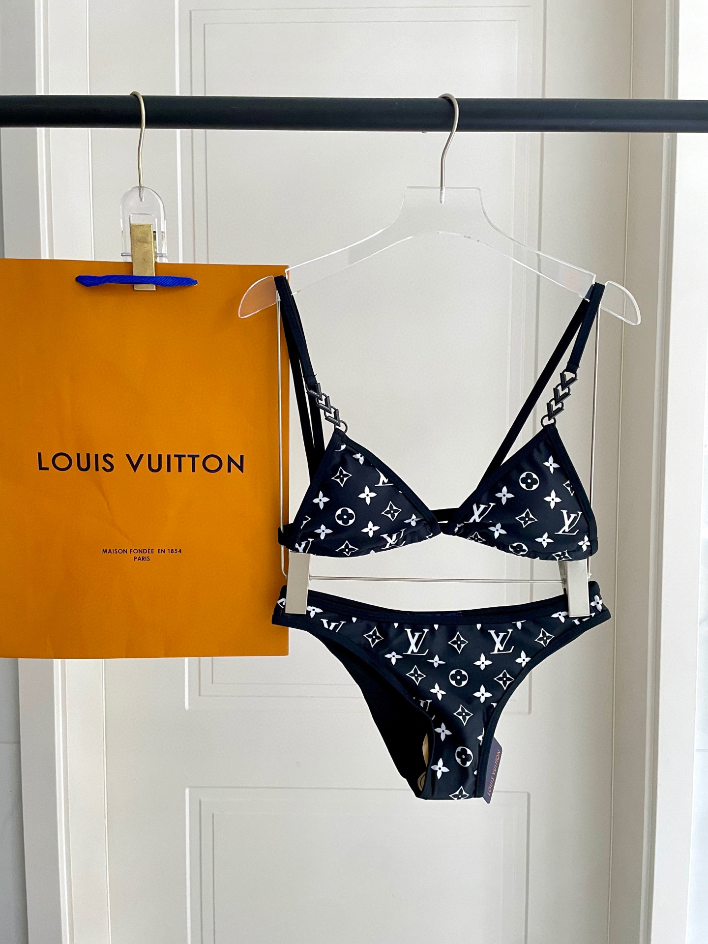 Louis Vuitton Monogram Bikini Set, Stylish Swimsuit for Beach & Pool Days