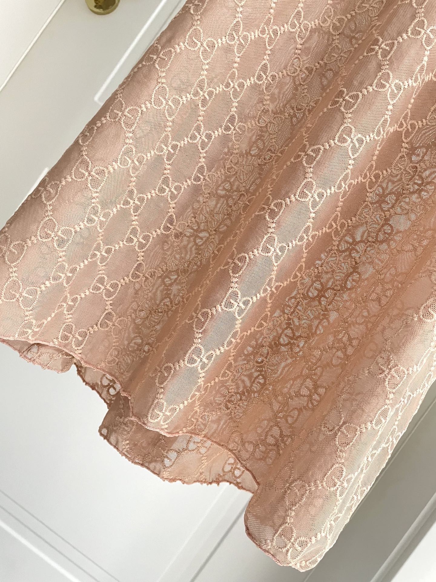 P115 G家性感网纱裙 一身复古的粉色网纱 若隐若现的内衬隐约透出 
看起来非常有质感而且超级性感！
码数SM L Xl 
颜色 粉色