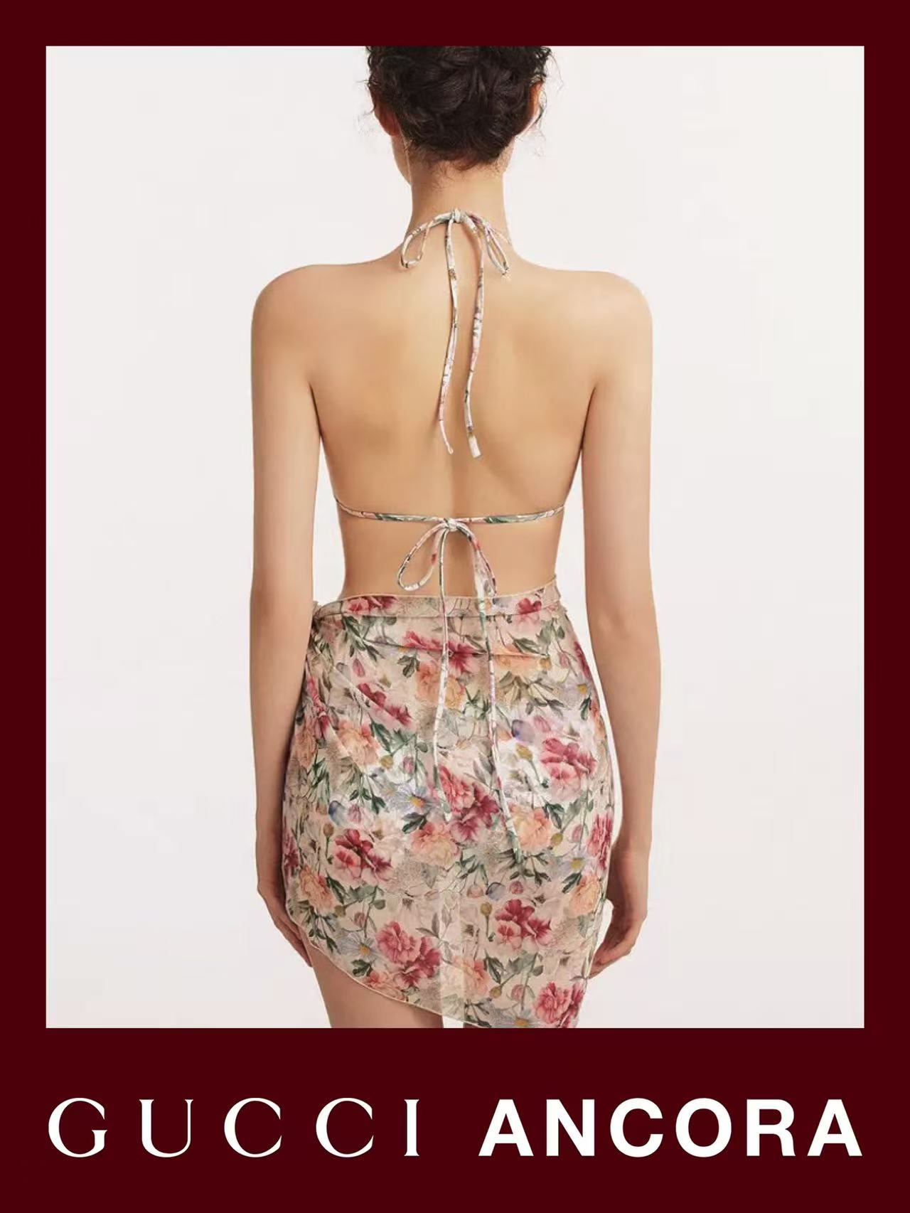 Gucci新款比基尼 三件套 😍🥰适合多种场景的游泳衣🏊‍♀️海边 游泳池 温泉 水上乐园 漂流都可以😌