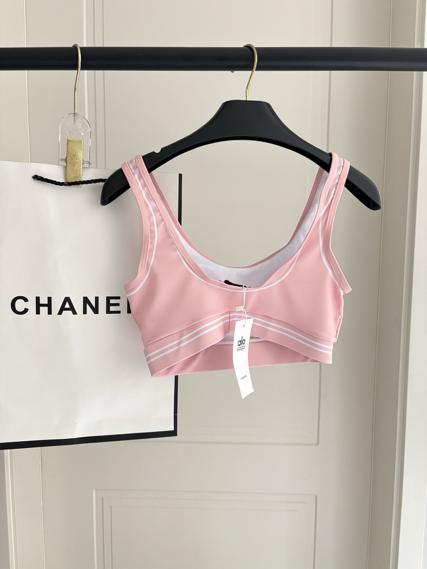 alo新款高弹力健身长款瑜伽服运动套装~小背心➕修身提臀显瘦打底裤S M L Xl