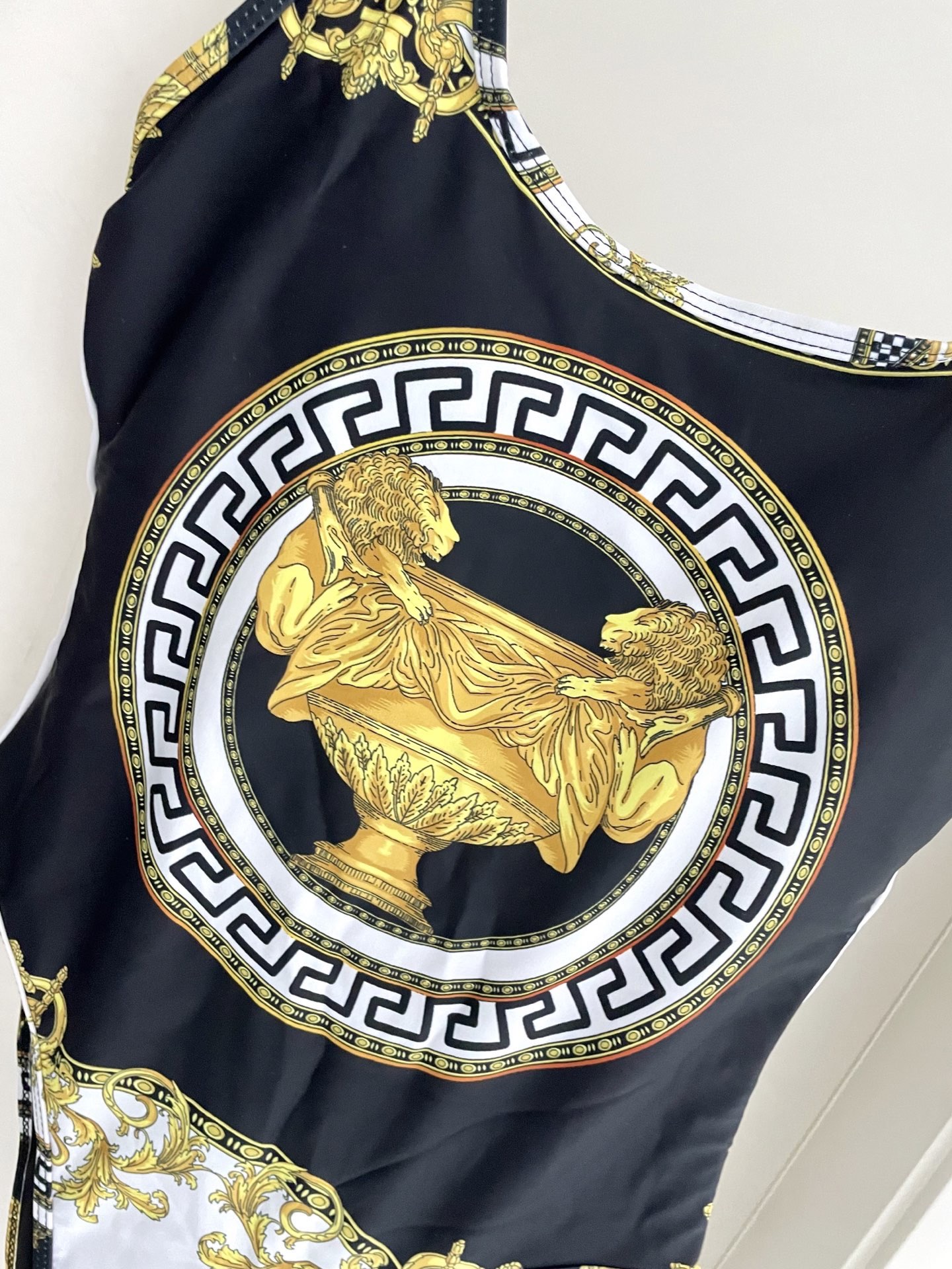 范思哲新款连体泳衣😍🥰适合多种场景的游泳衣🏊‍♀️海边 游泳池 温泉 水上乐园 漂流都可以😌内搭也完全可