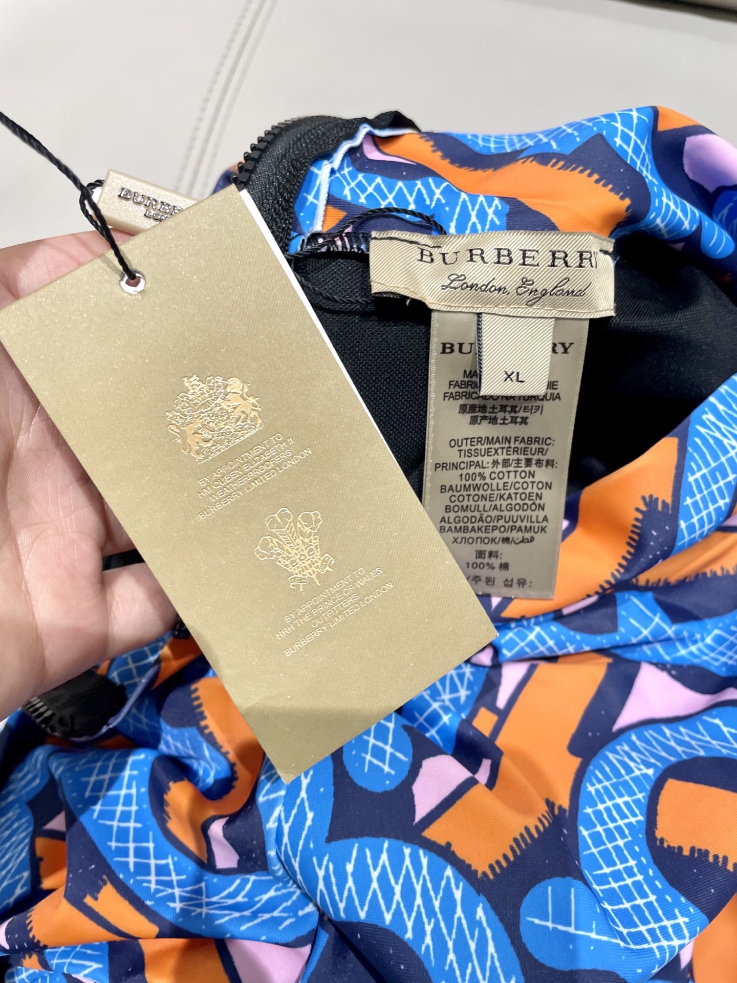 巴宝莉长袖连体防晒泳衣，收腰显瘦显腿长！超nice 平时可以配牛仔裤、短裤当连体衣穿！SMLXl