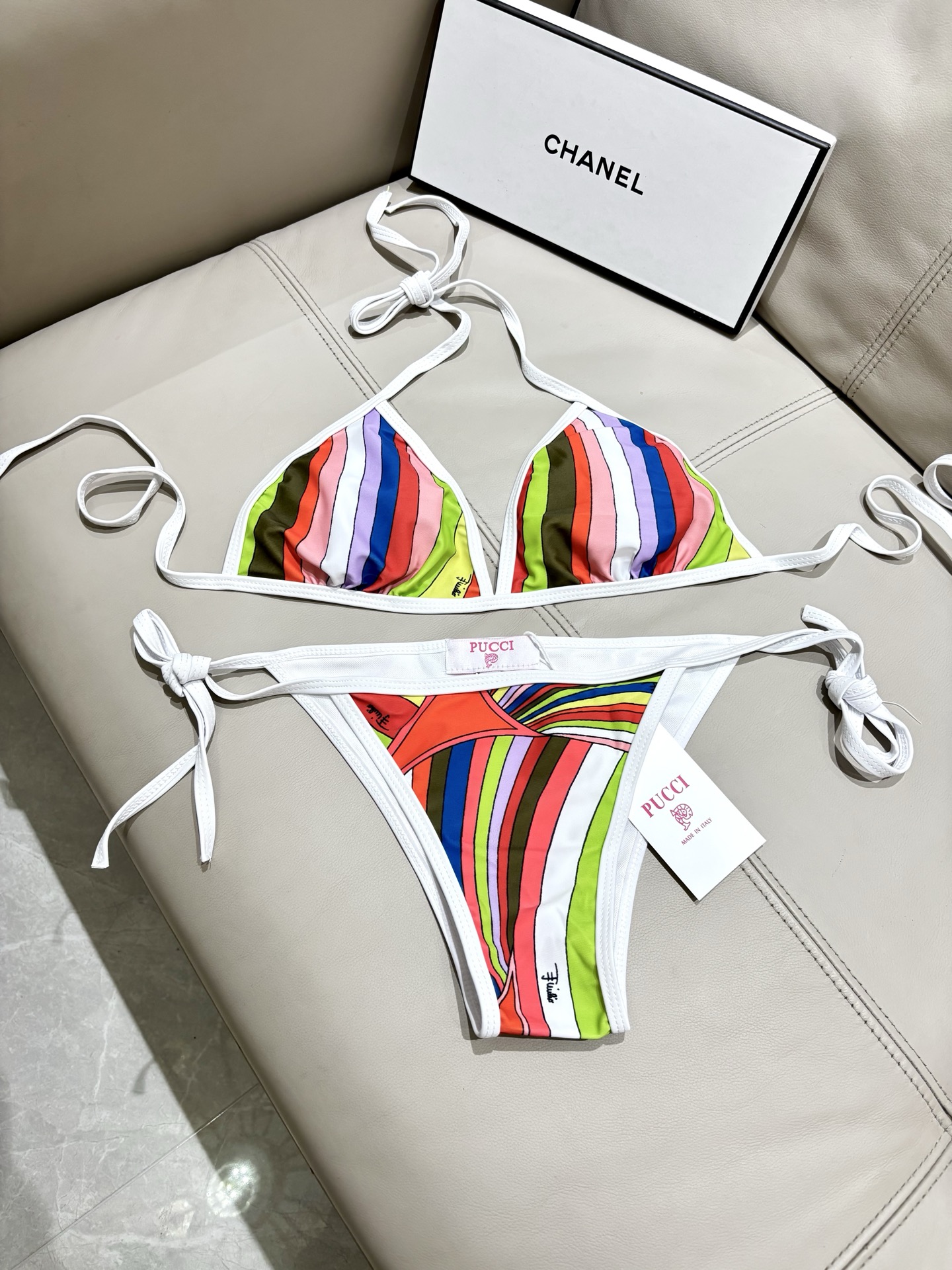 Pucci比基尼😍🥰适合多种场景的游泳衣🏊‍♀️海边 游泳池 温泉 水上乐园 漂流都可以😌内搭也完全可以