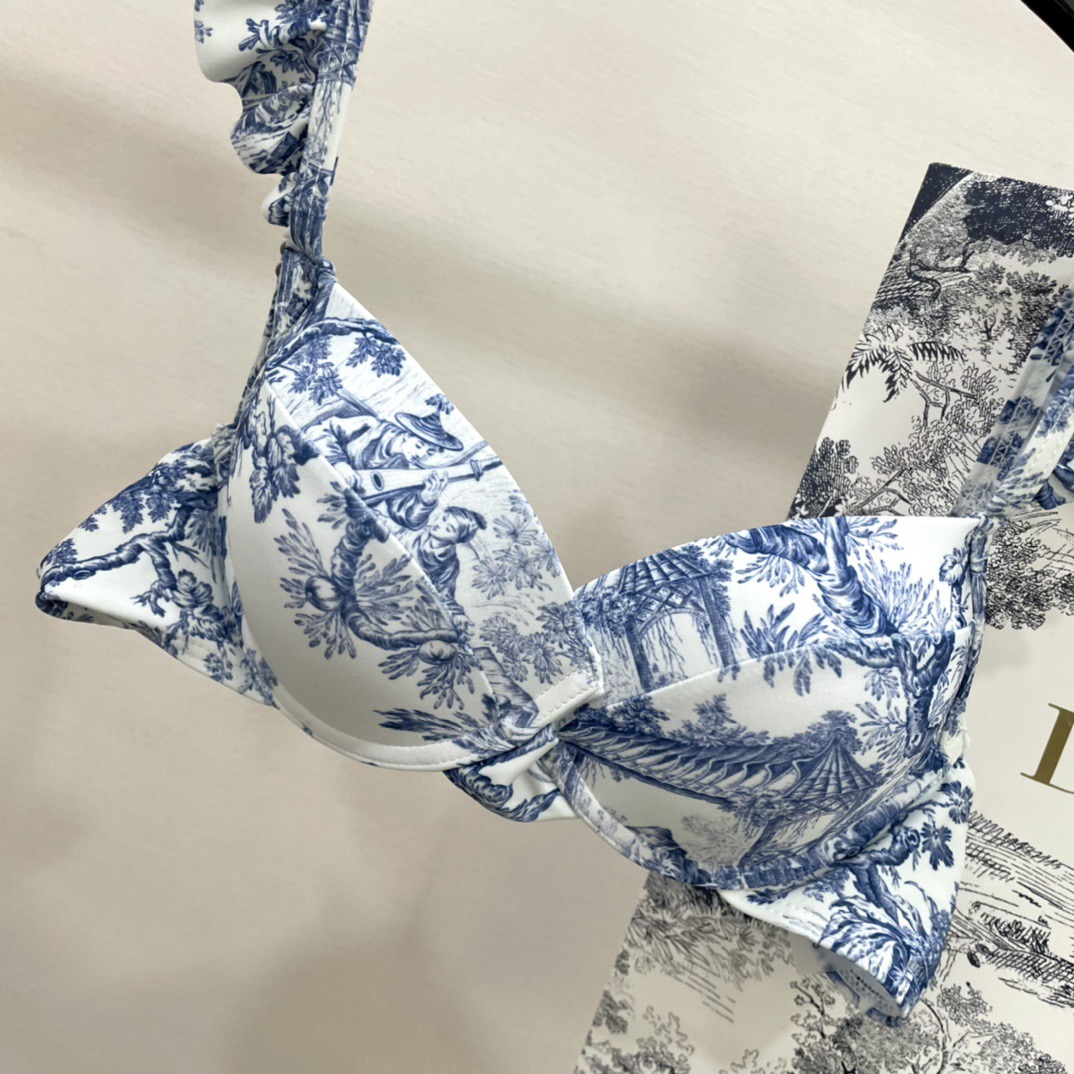 Dior新款分体泳衣 简单大气 适合多种场景的游泳衣🏊‍♀️海边 游泳池 温泉 水上乐园 漂流都可以😌内