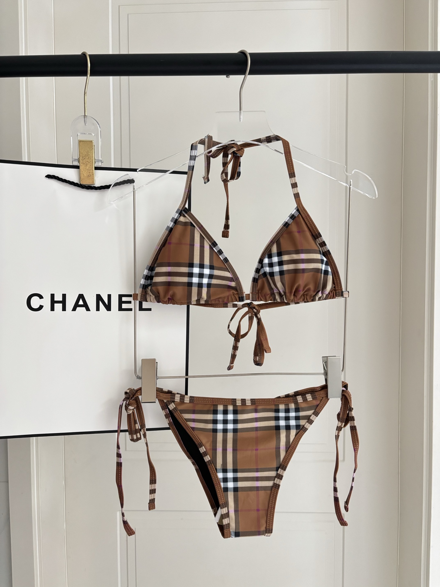 巴宝莉比基尼 适合多种场景的游泳衣🏊‍♀️海边 游泳池 温泉 水上乐园 漂流都可以😌内搭也完全可以 连体