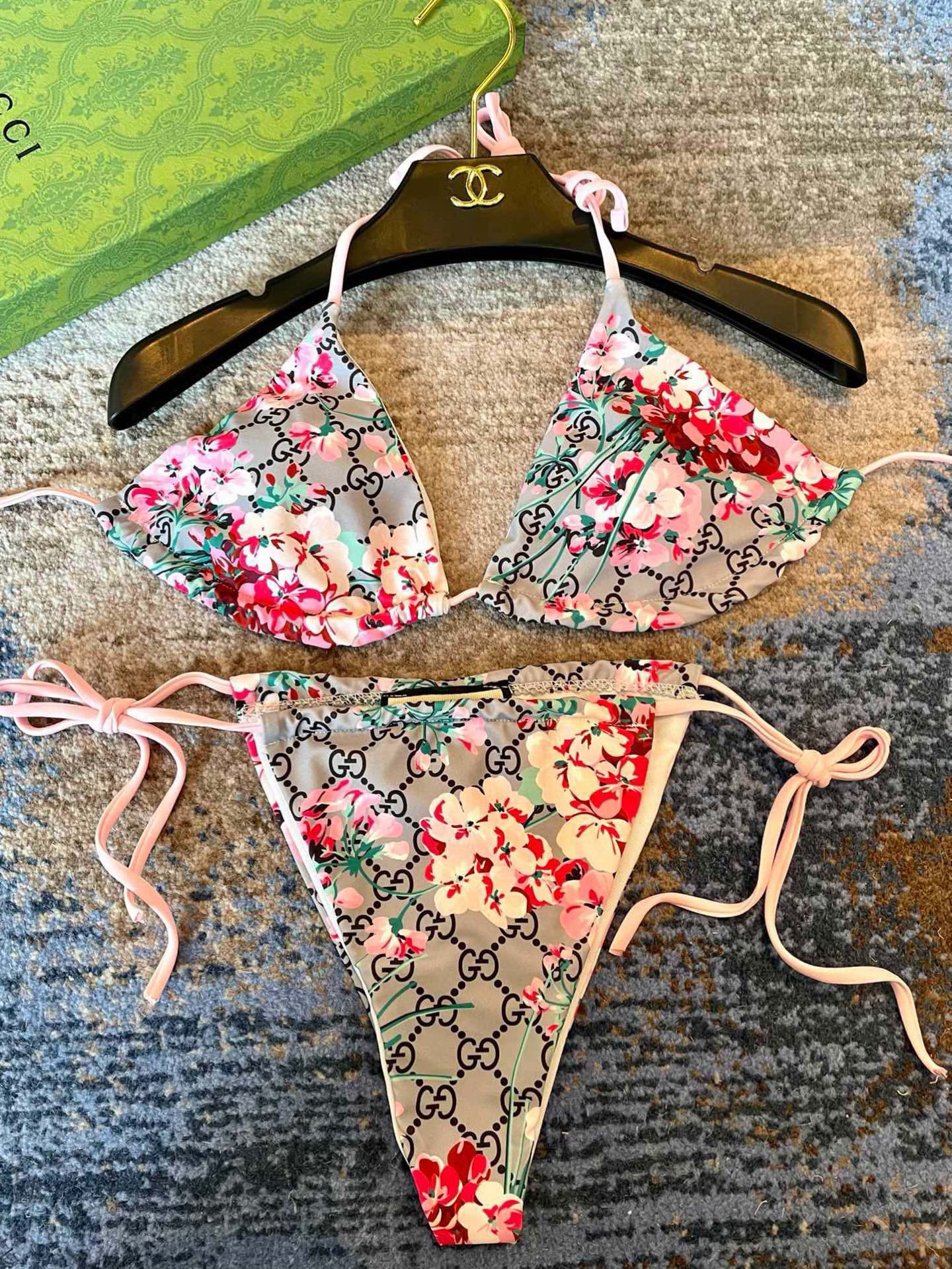 Gucci古奇新款比基尼泳衣👙❤️😍🥰适合多种场景的游泳衣🏊‍♀️海边 游泳池 温泉 水上乐园 漂流都可