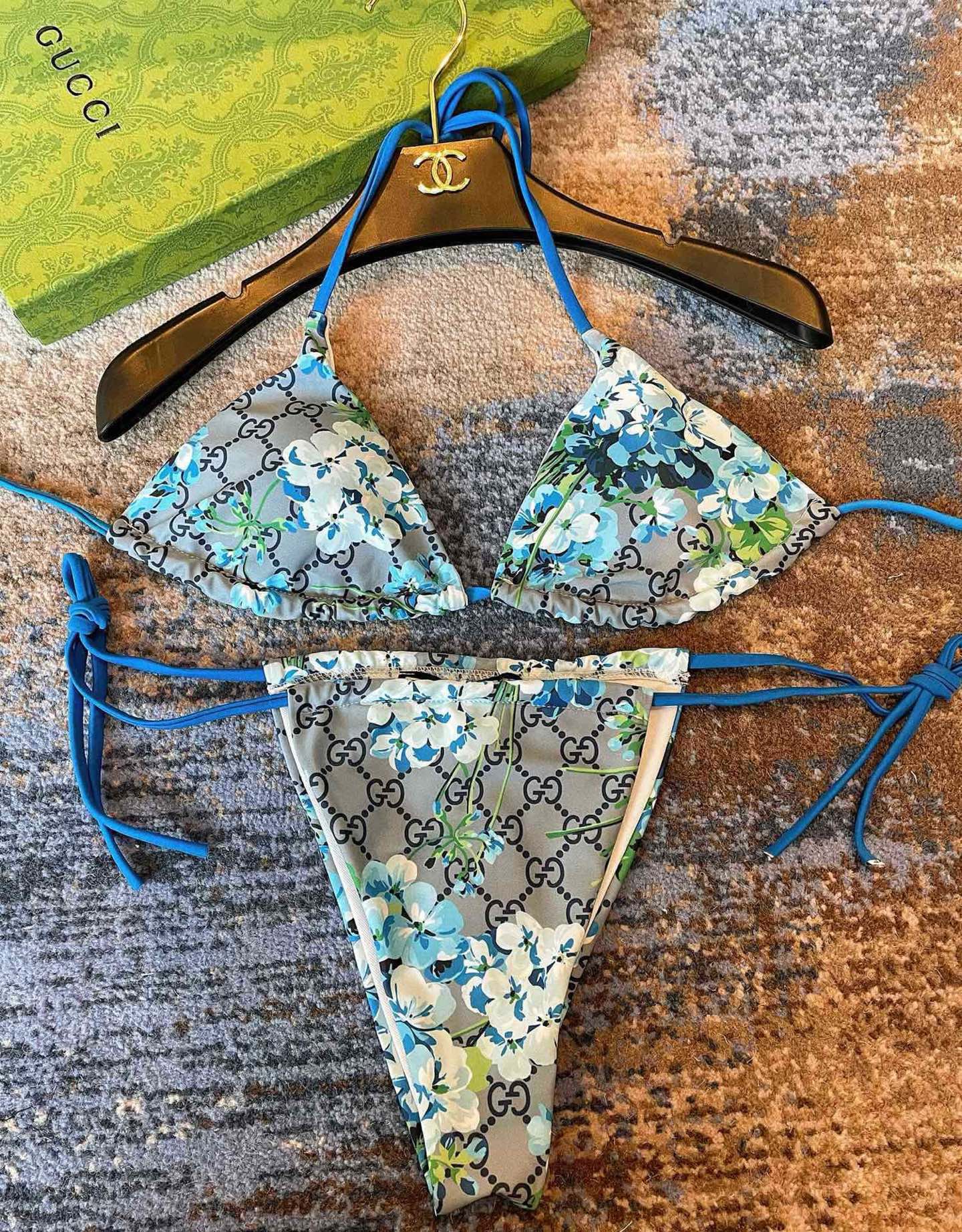 Gucci古奇新款比基尼泳衣👙❤️😍🥰适合多种场景的游泳衣🏊‍♀️海边 游泳池 温泉 水上乐园 漂流都可