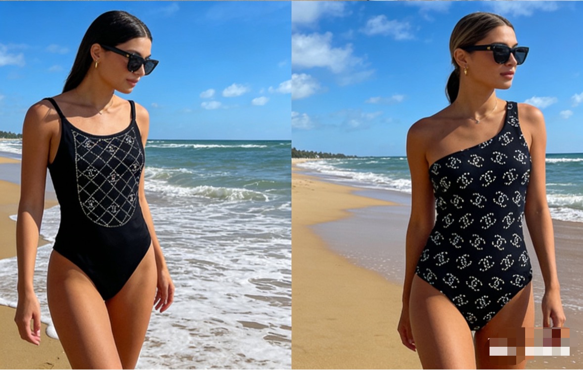 Chanel新款连体😍🥰适合多种场景的游泳衣🏊‍♀️海边 游泳池 温泉 水上乐园 漂流都可以😌内搭也完全