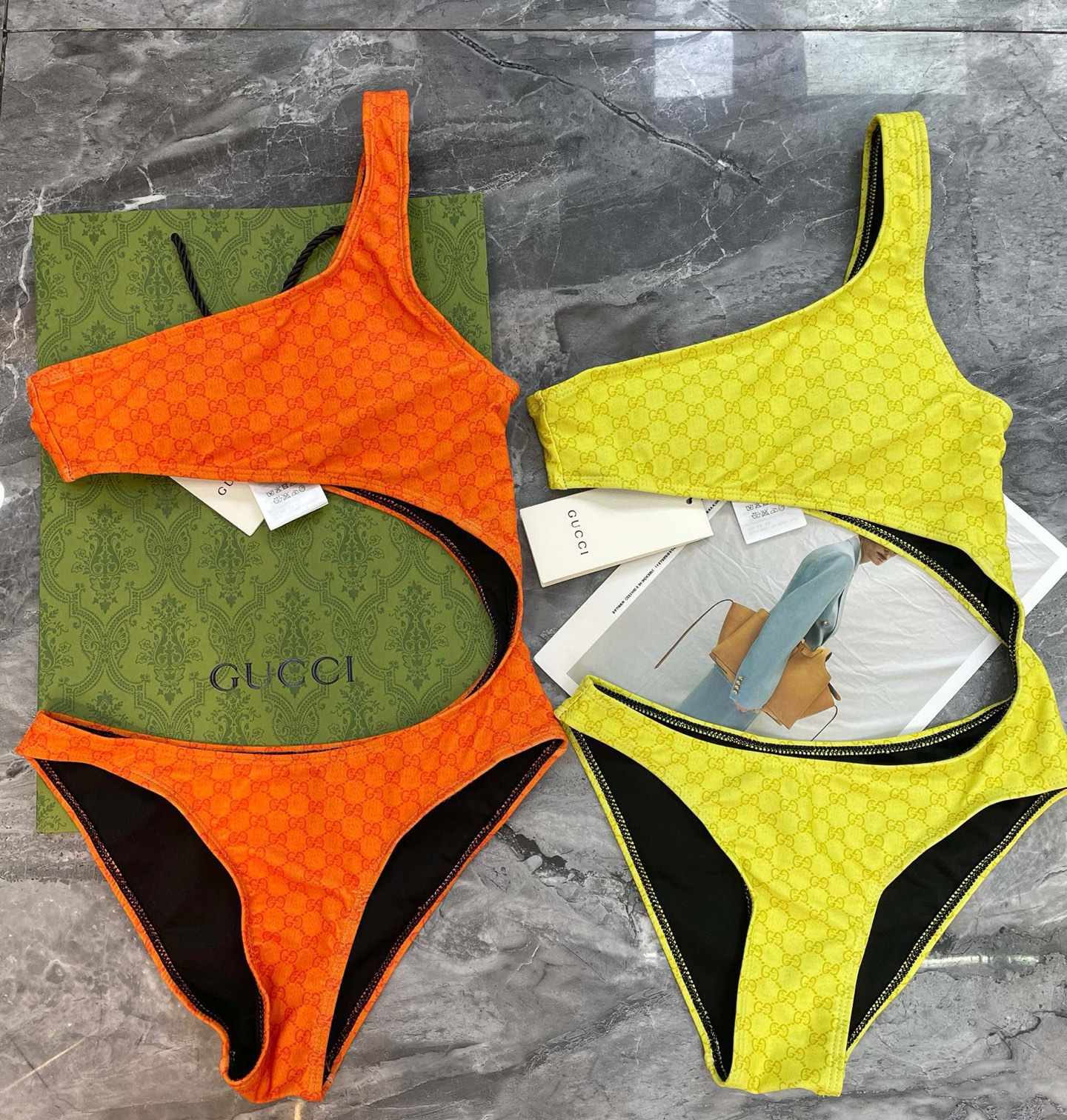 Gucci新款连体😍🥰适合多种场景的游泳衣🏊‍♀️海边 游泳池 温泉 水上乐园 漂流都可以😌内搭也完全可