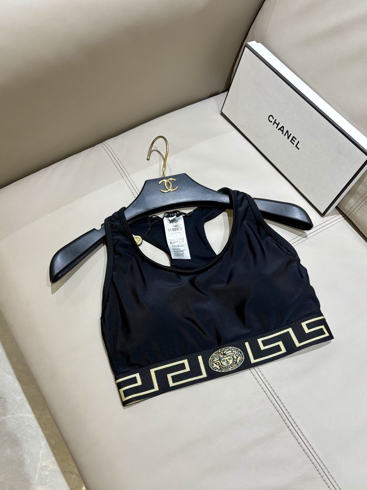 范思哲新款高弹力健身长款瑜伽服运动套装~小背心➕修身提臀显瘦打底裤S M L Xl