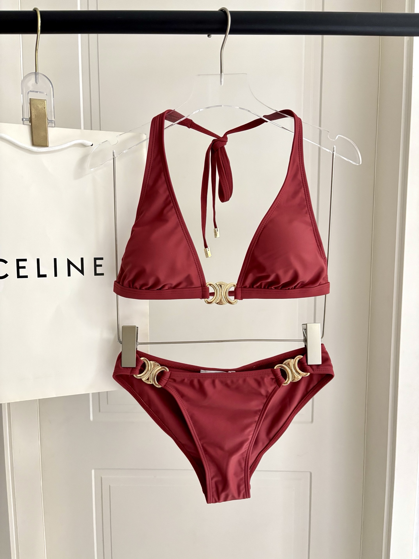 Celine Celine比基尼新款 海边 游泳池