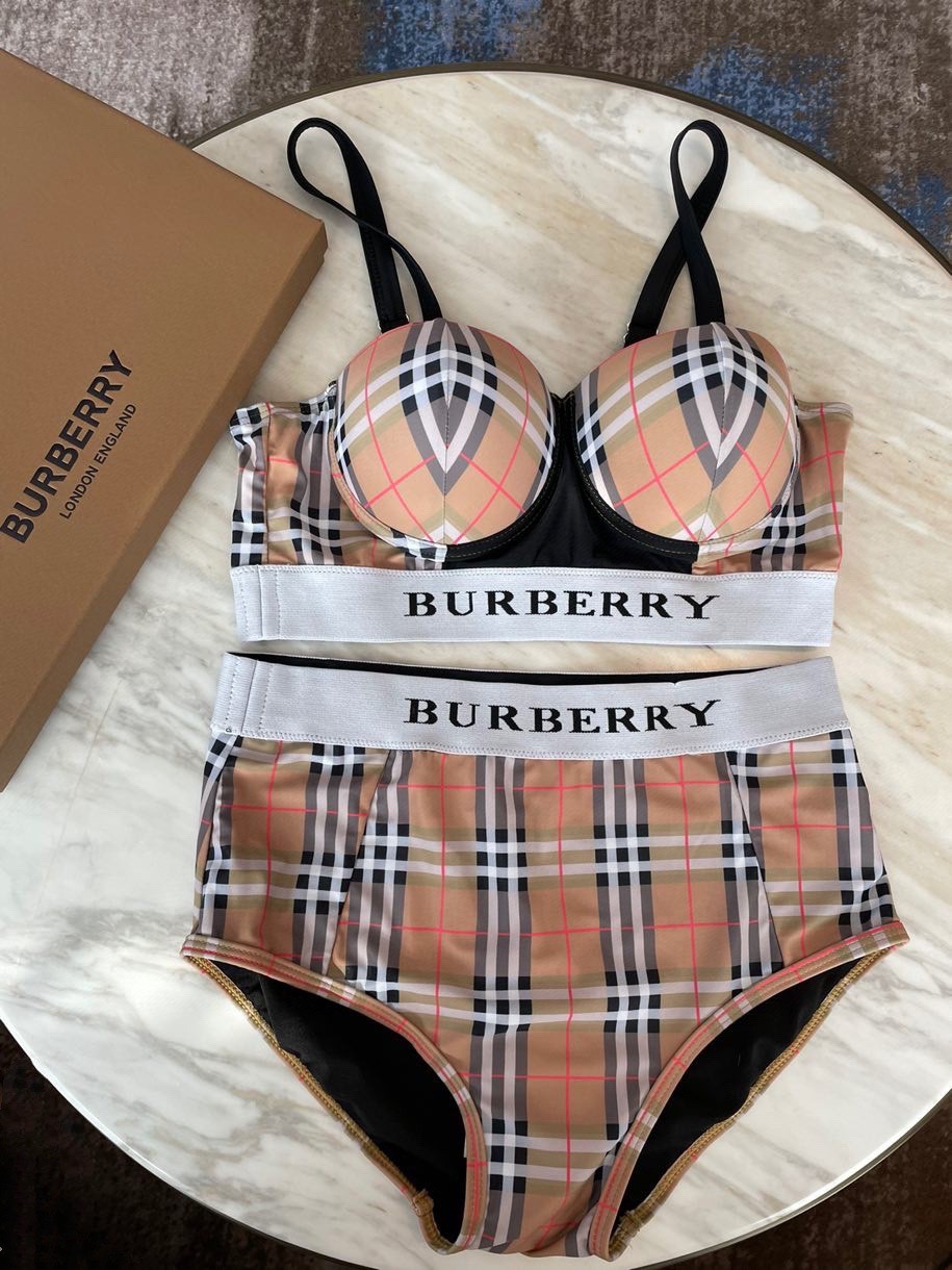 Burbbey巴宝莉高腰比基尼 带钢托硬包 👙❤️😍🥰适合多种场景的游泳衣🏊‍♀️海边 游泳池 温泉 水