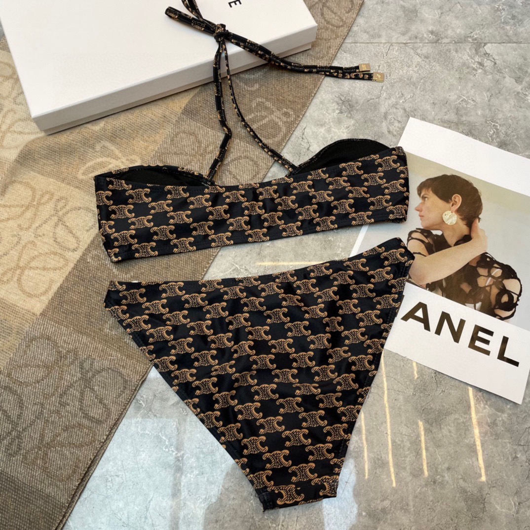 Celine新款泳衣👙❤️😍🥰适合多种场景的游泳衣🏊‍♀️海边 游泳池 温泉 水上乐园 漂流都可以😌内搭