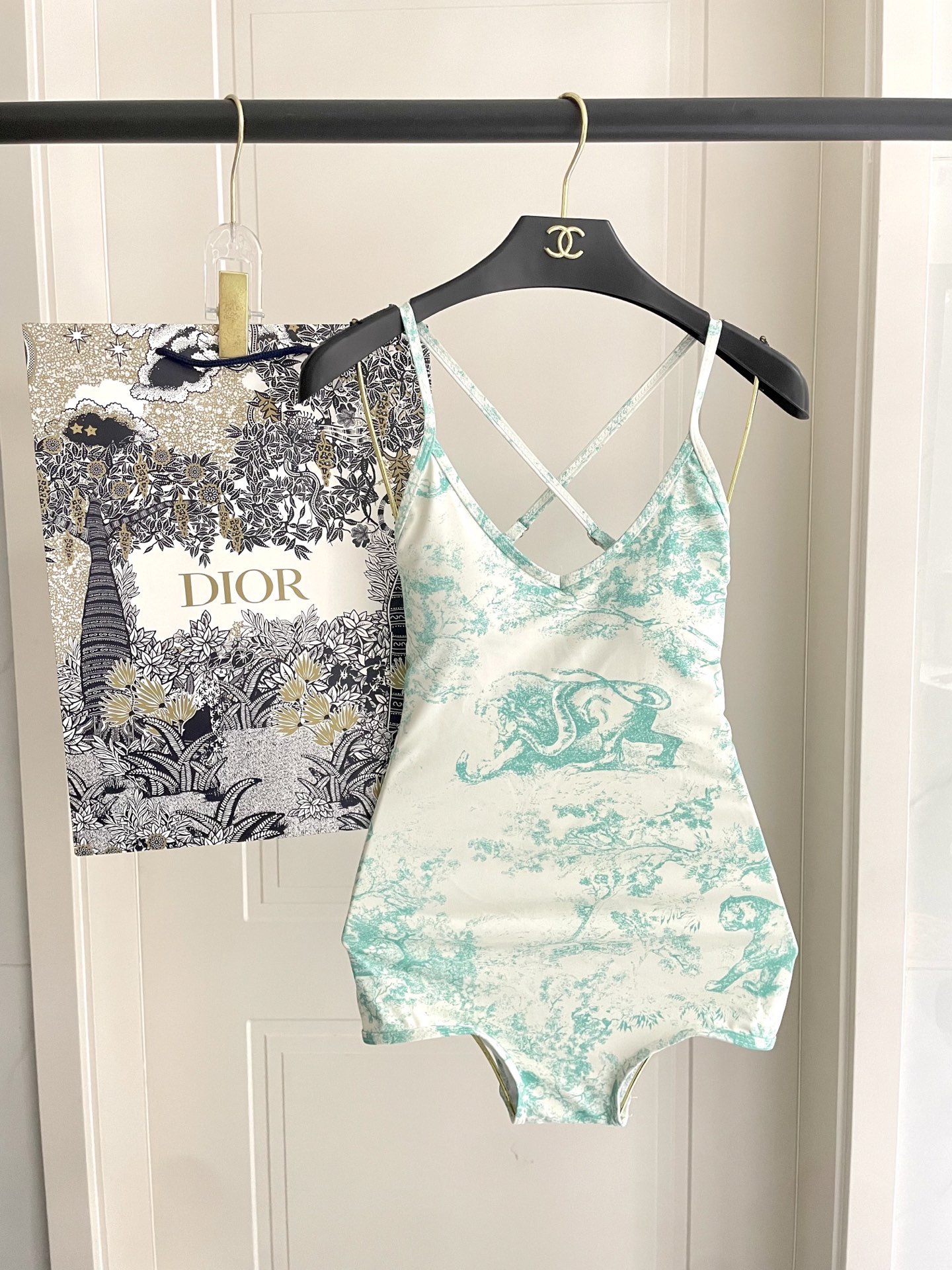 Dior迪奥新款连体式泳衣👙❤️😍🥰适合多种场景的游泳衣🏊‍♀️海边 游泳池 温泉 水上乐园 漂流都可以