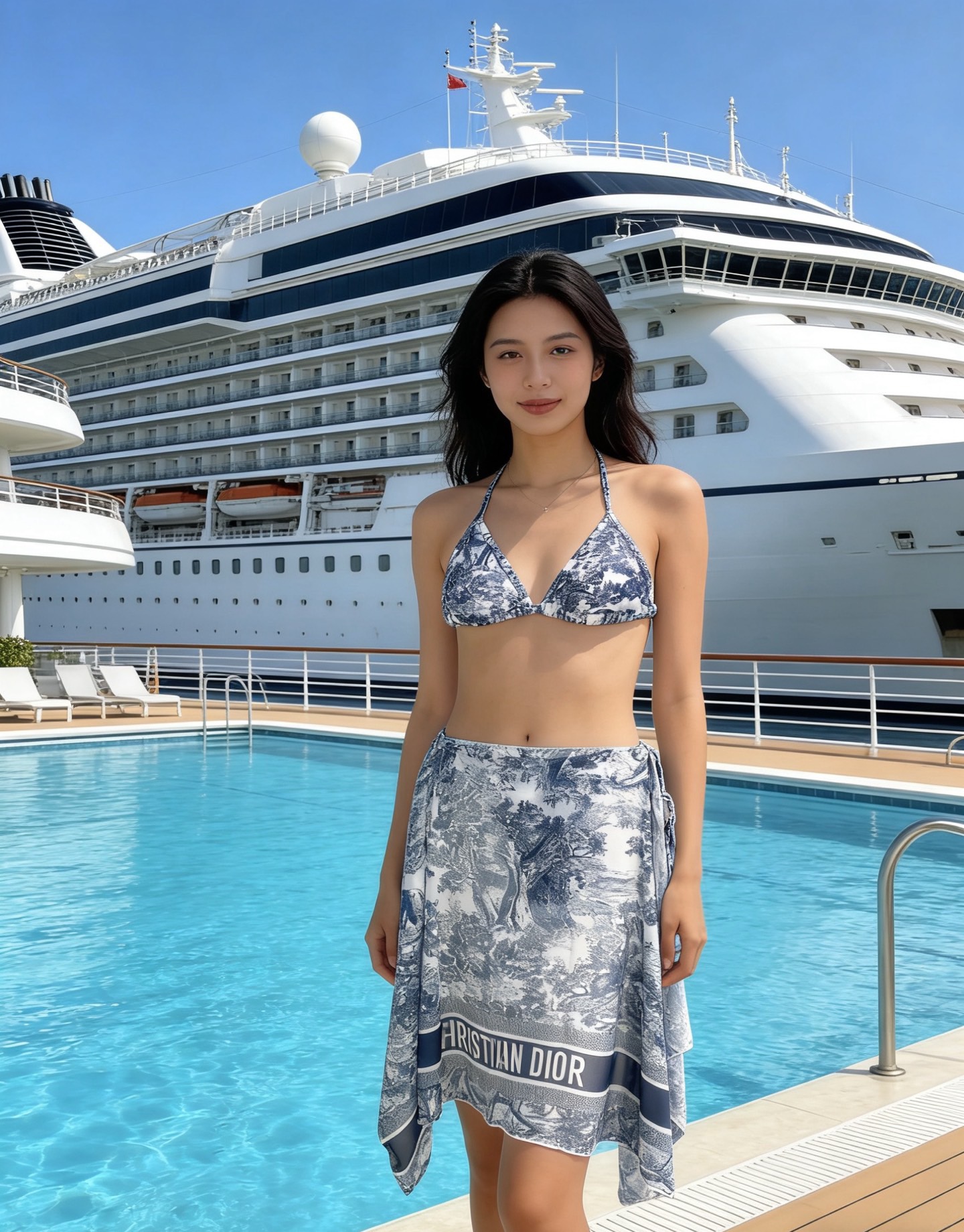 Dior新款泳衣 三件套简单大气 适合多种场景的游泳衣🏊‍♀️海边 游泳池 温泉 水上乐园 漂流都可以😌