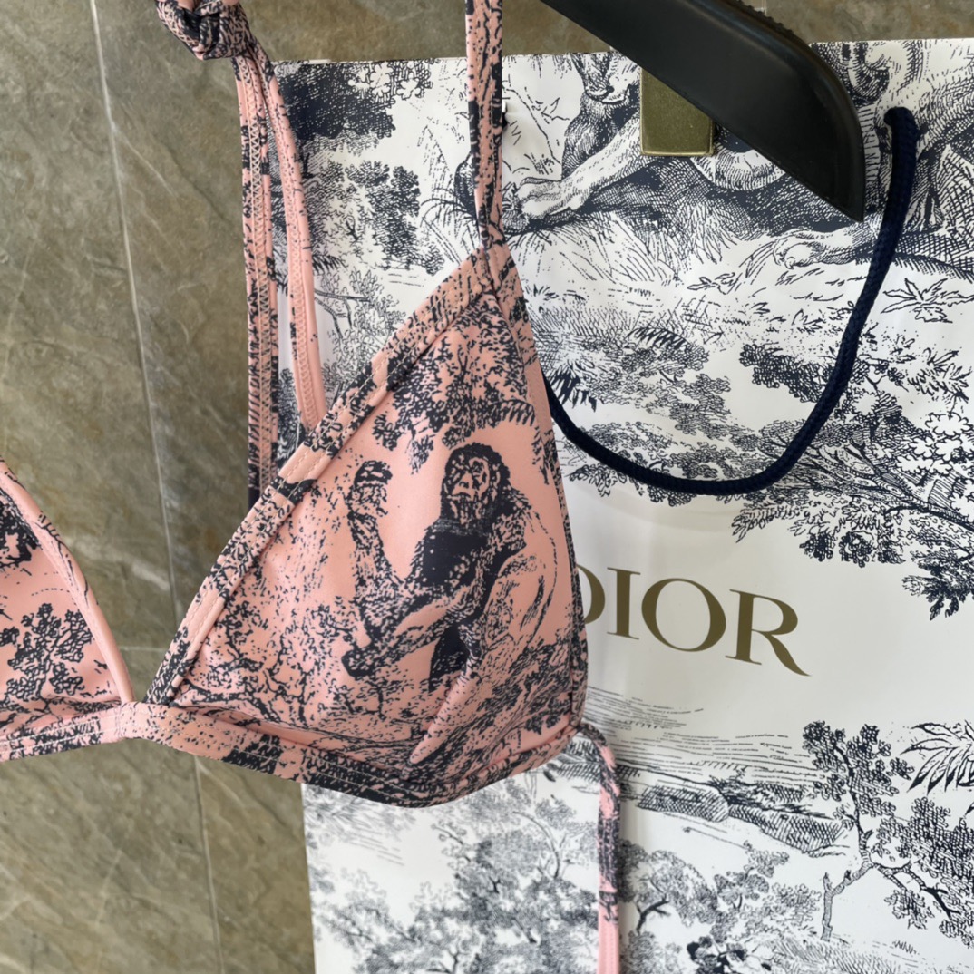 Dior比基尼👙❤️😍🥰适合多种场景的游泳衣🏊‍♀️海边 游泳池 温泉 水上乐园 漂流都可以😌内搭外穿也