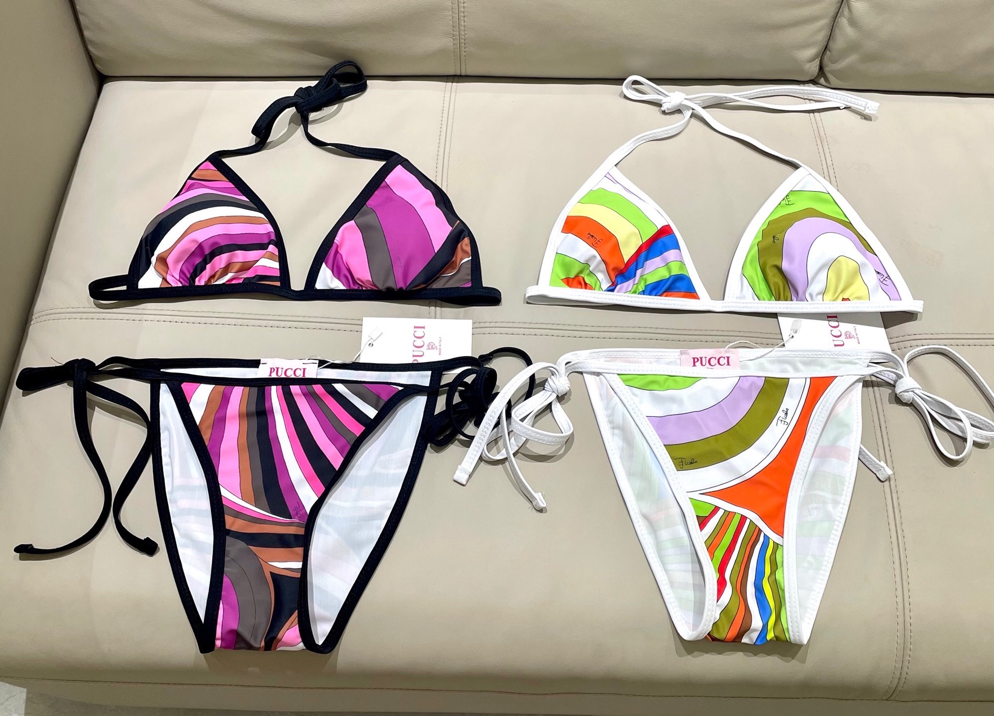 Pucci新款比基尼😍🥰适合多种场景的游泳衣🏊‍♀️海边 游泳池 温泉 水上乐园 漂流都可以😌内搭也完全