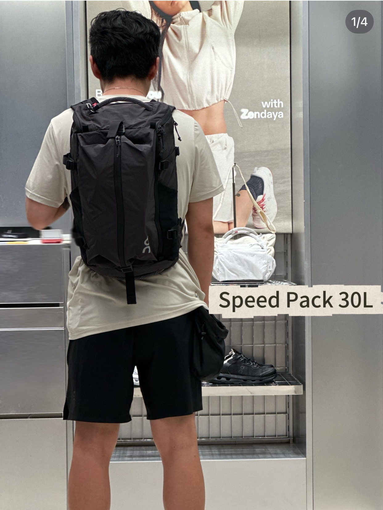 The On Speed Backpack features an ergonomic carrying system engineered - Comprehensive 3