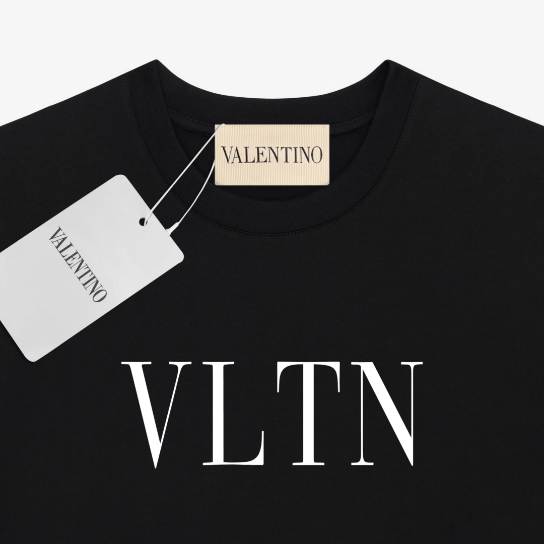 발렌티노 VLTN 레터 로고 여성 반팔 티셔츠 87906 이미지 3