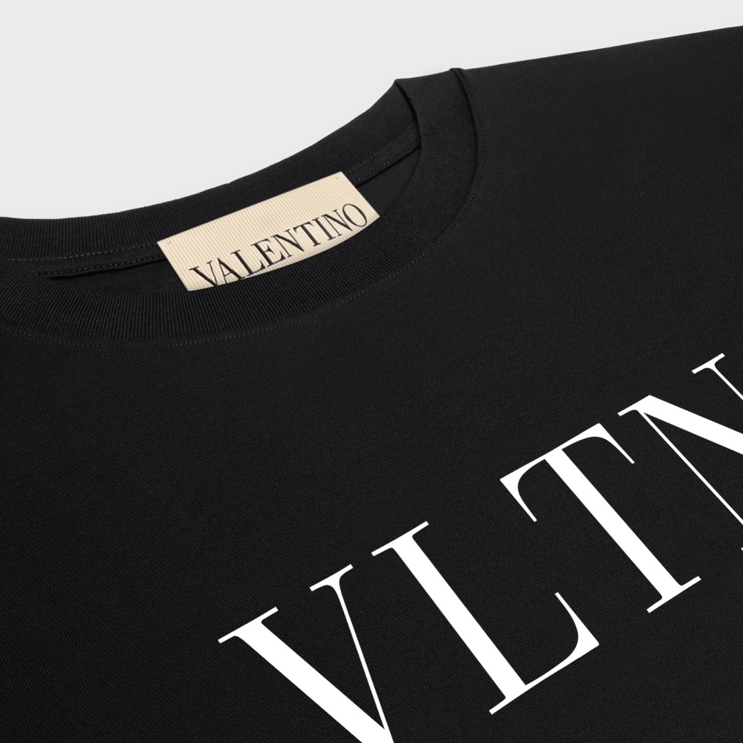 발렌티노 VLTN 레터 로고 여성 반팔 티셔츠 87906 이미지 5