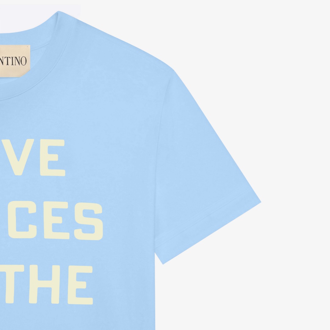 발렌티노 LOVE 로고 여성 반팔 티셔츠 87951 이미지 4
