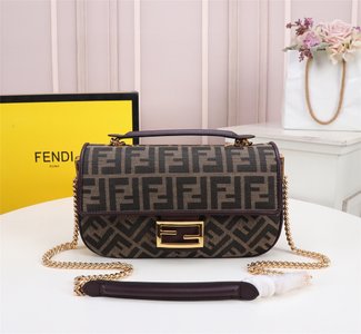 Fendi Iconic Baguette Bags Handbags Brown Gold Vintage