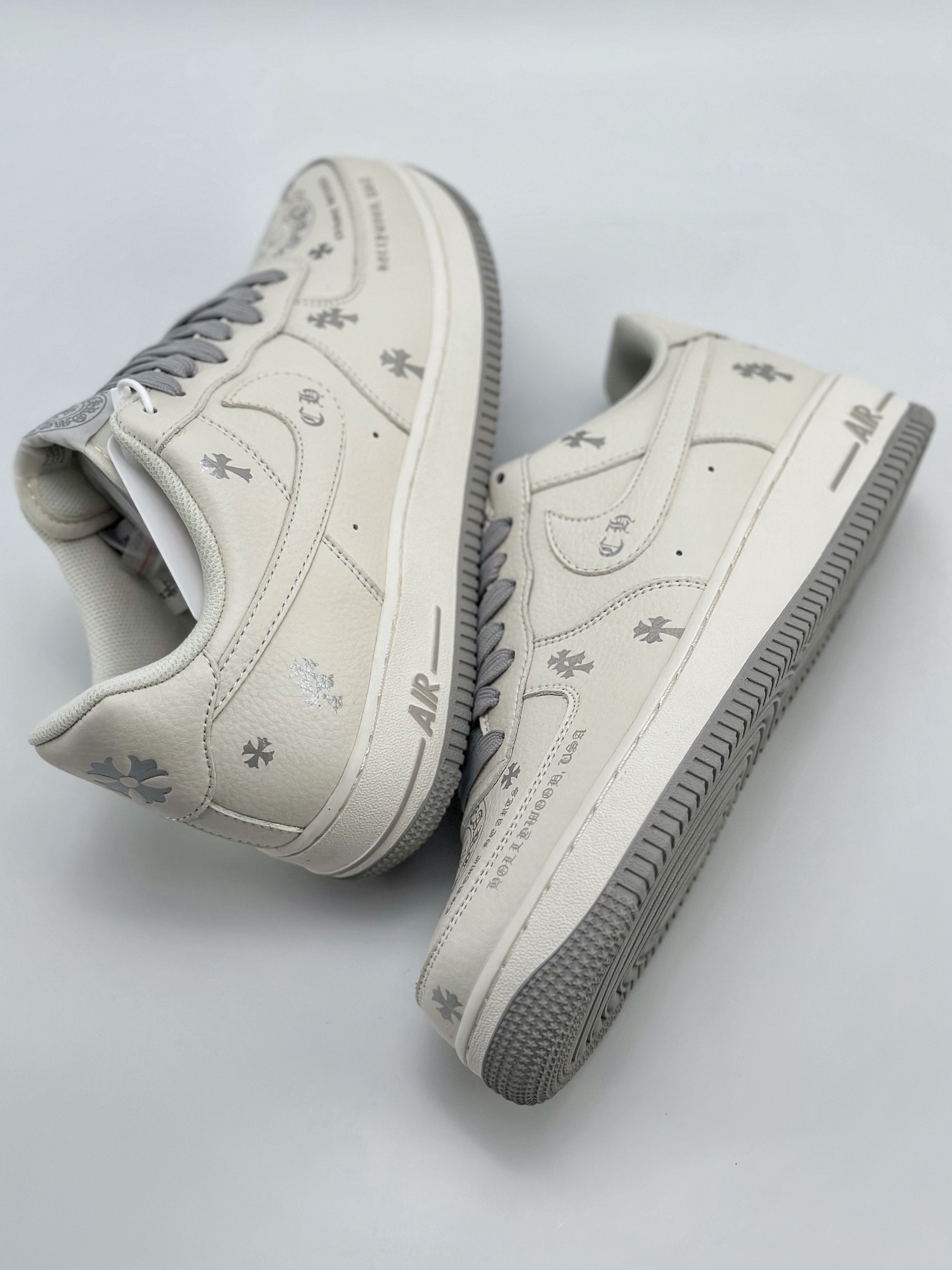 Nike Air Force 1 Low 07 x Chrome Hearts White and Silver Chrome Hearts Print KL2307-502