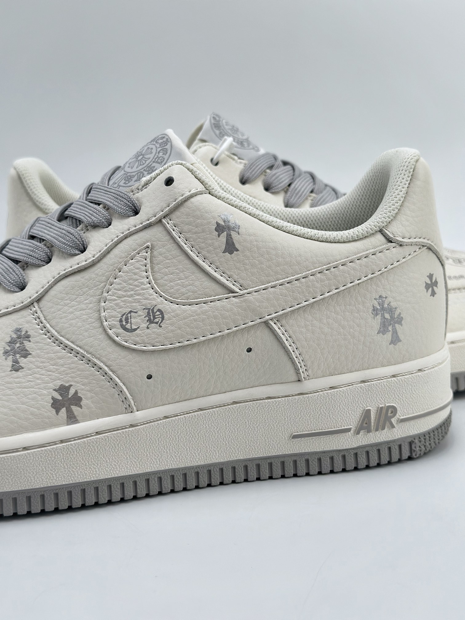 Nike Air Force 1 Low 07 x Chrome Hearts White and Silver Chrome Hearts Print KL2307-502