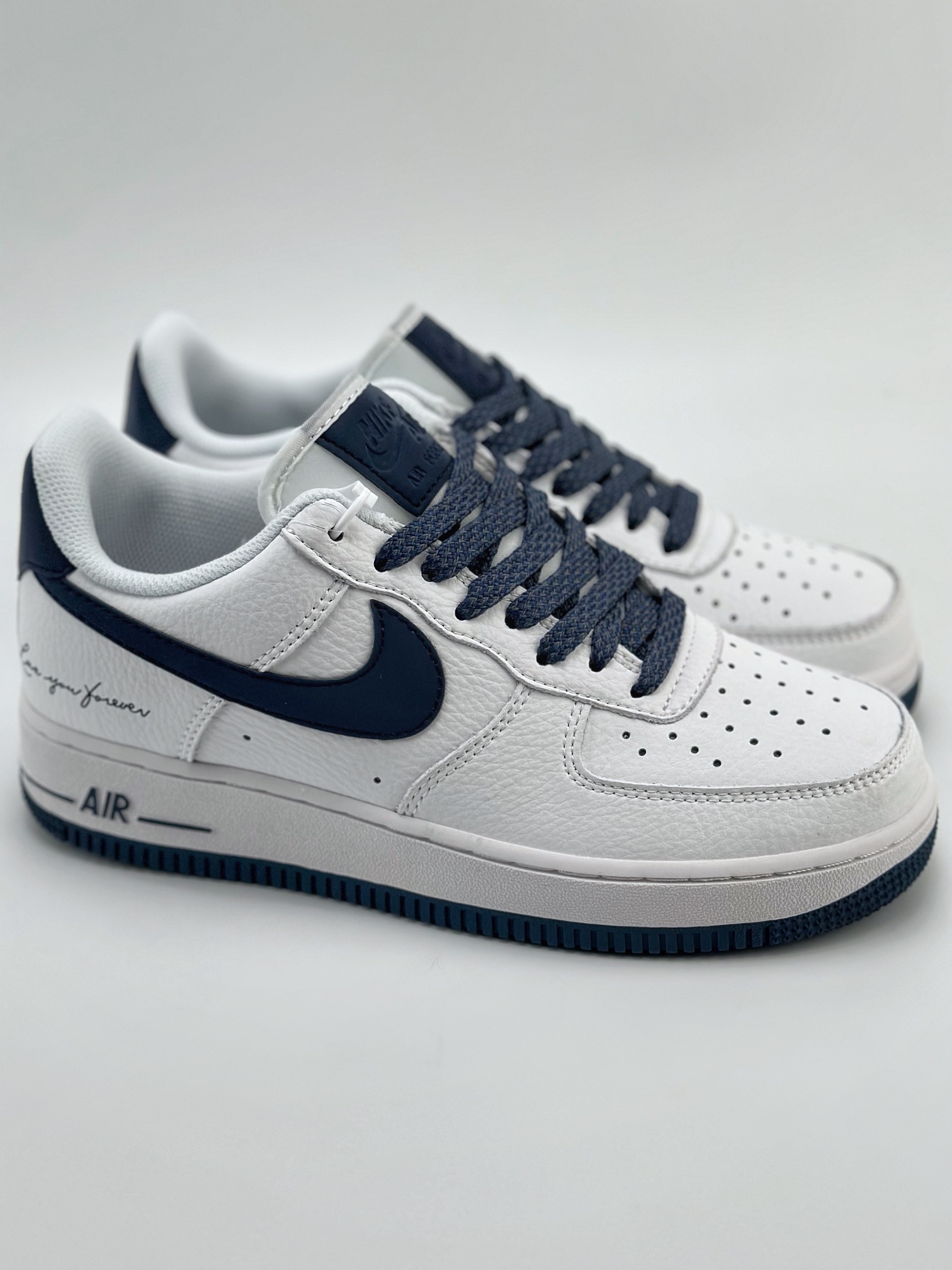 Nike Air Force 1 Low 07 Signature White Navy Blue Starry Sky LO1718-056