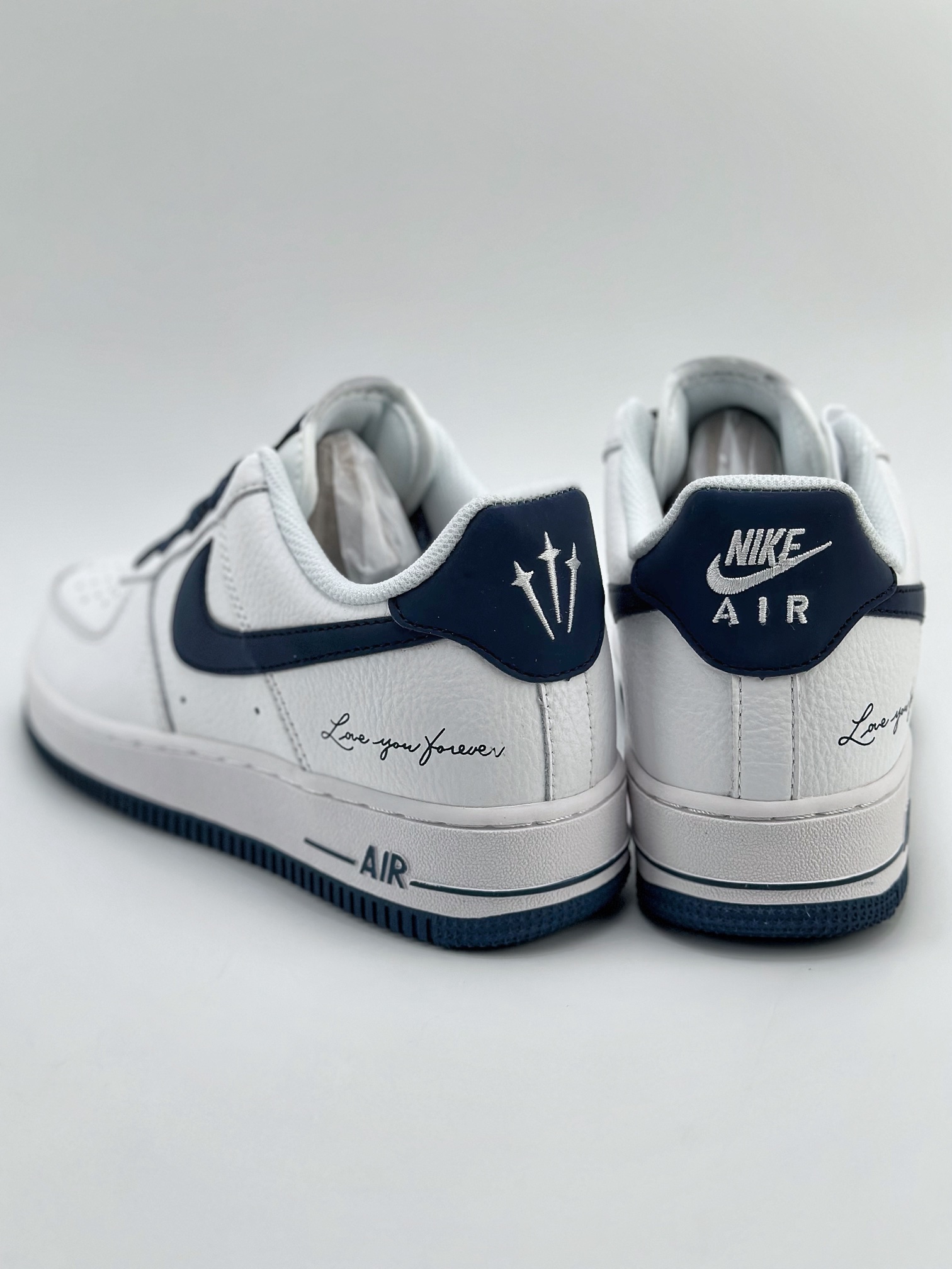 Nike Air Force 1 Low 07 Signature White Navy Blue Starry Sky LO1718-056