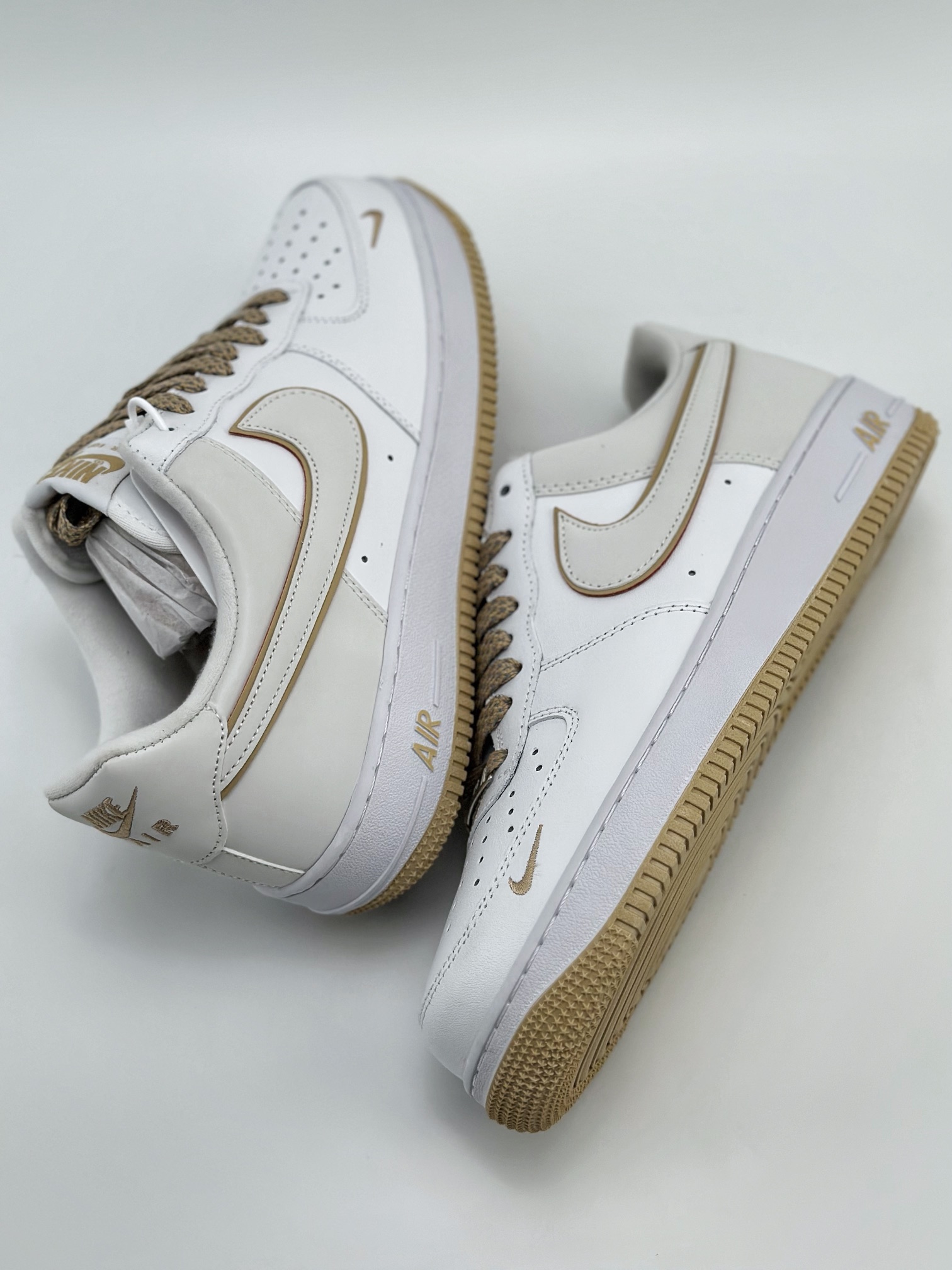 Nike Air Force 1 Low 07 White Earth Yellow Full Star YZ8115-004